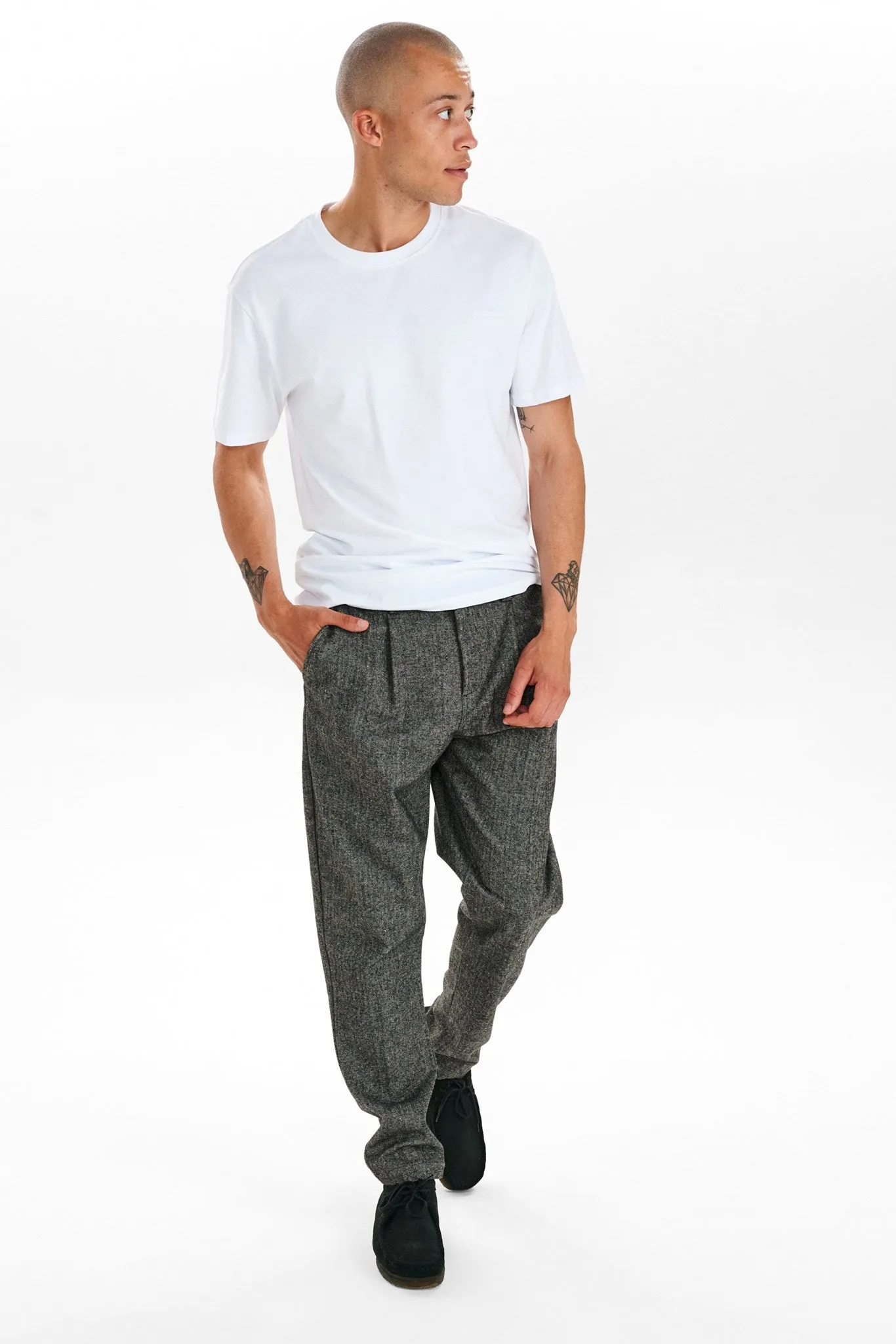 AKJAMES WOOL PANTS - Tofu