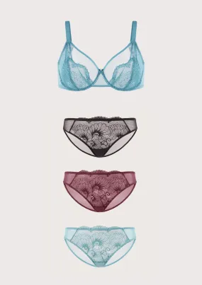 Amaryllis Lace Minimizer Bra Bundle