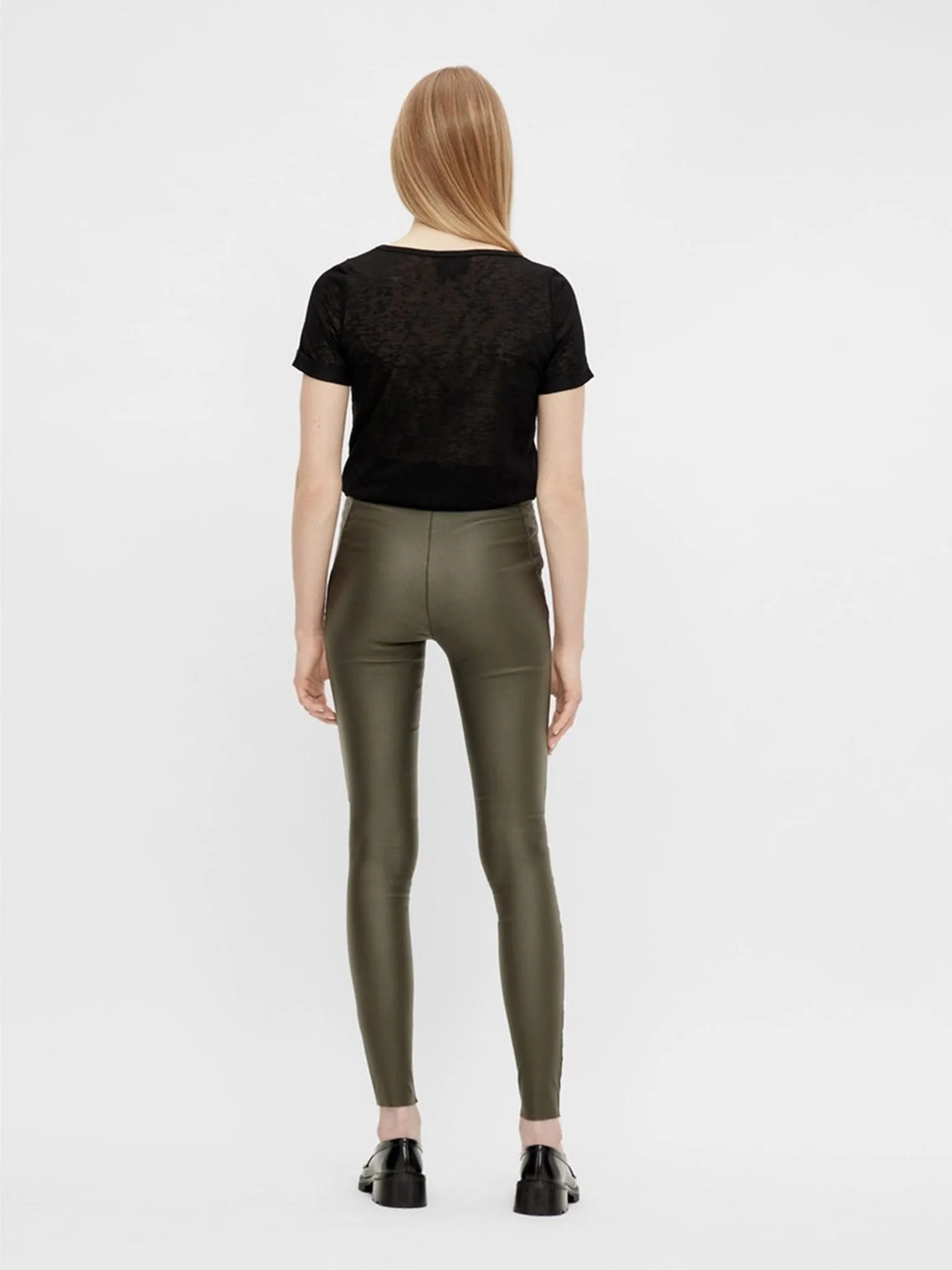 Belle Coated Leggings - Forest Night