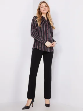 Belted Pintuck Front Pants