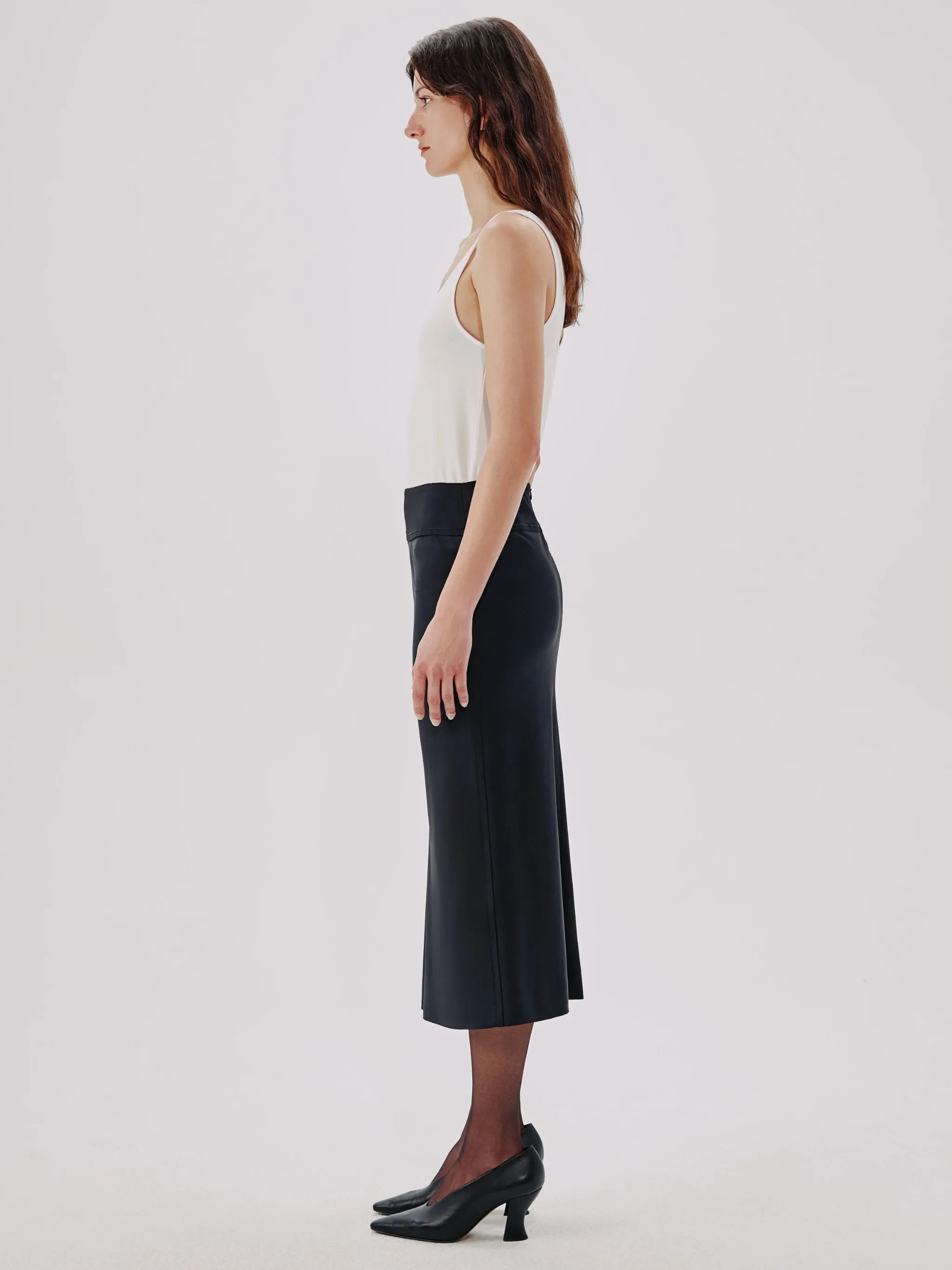 Bias Slip Skirt