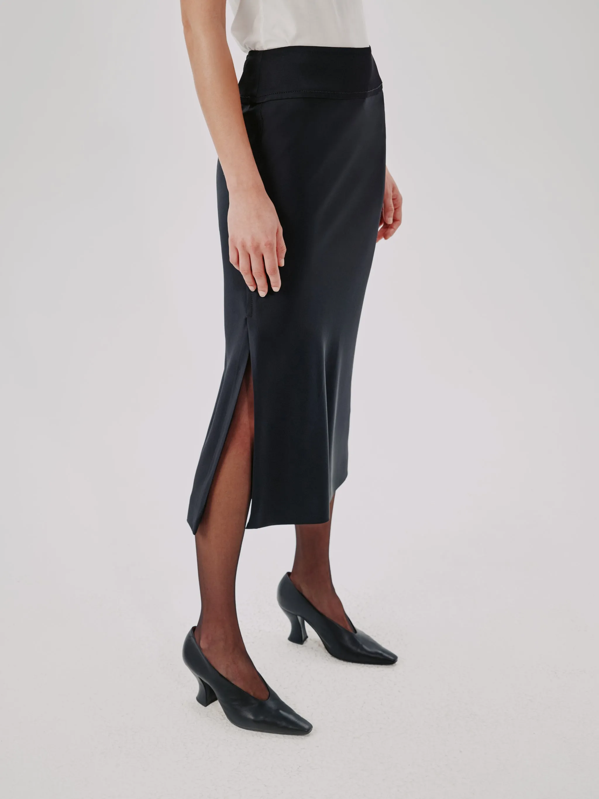 Bias Slip Skirt