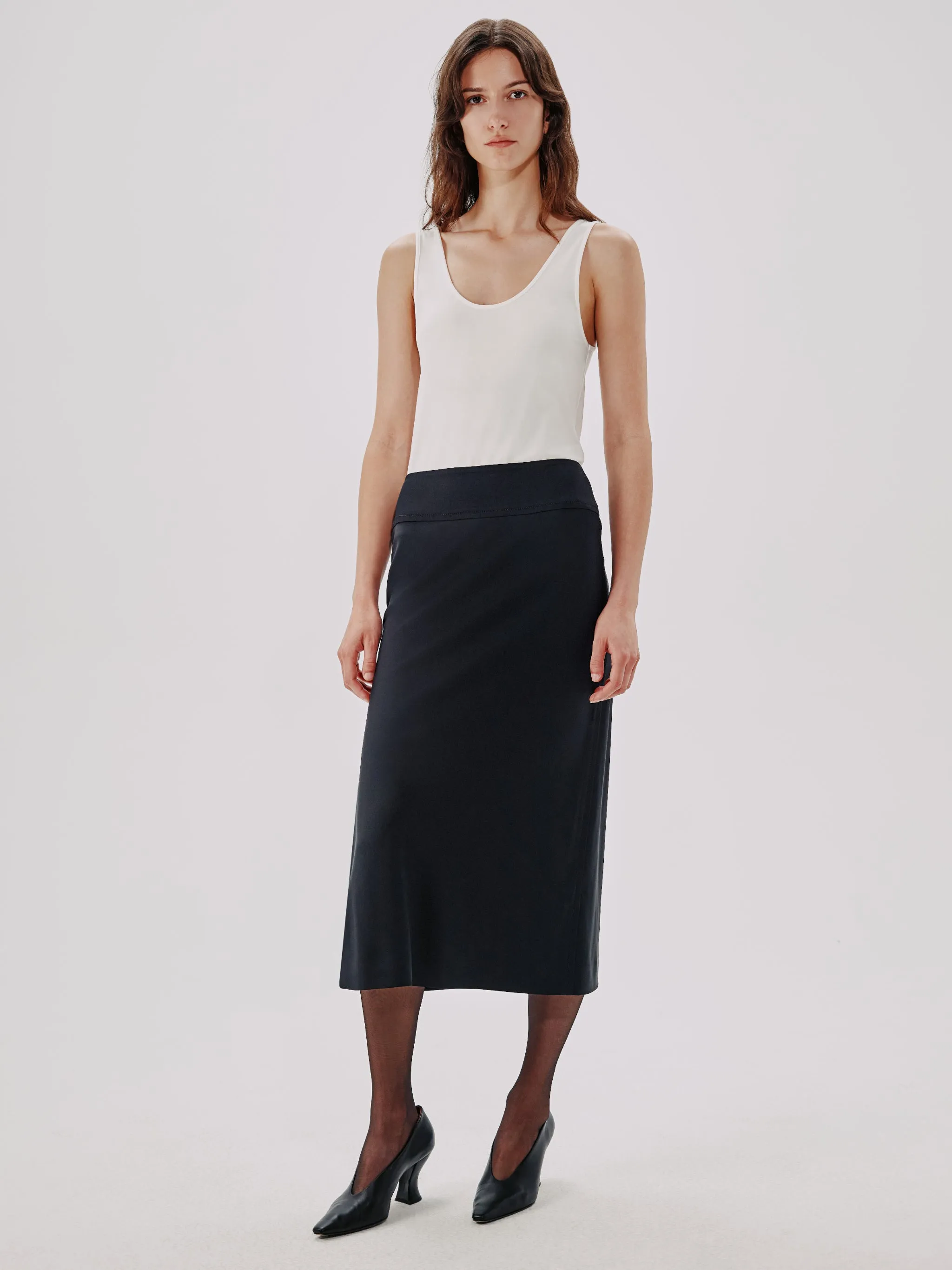 Bias Slip Skirt