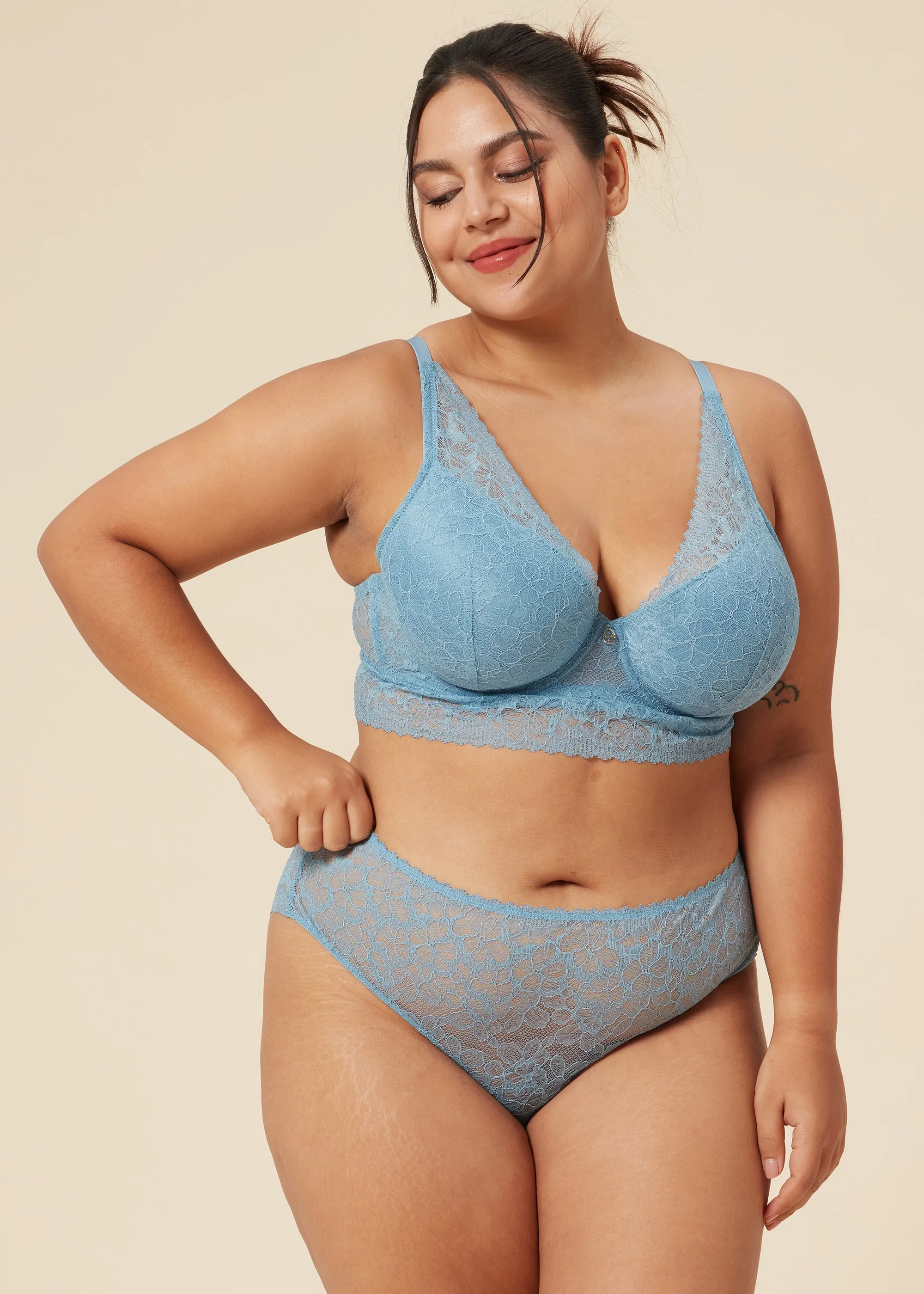 CANDICE Plus Comfort Sexy Recycled Lace Bra