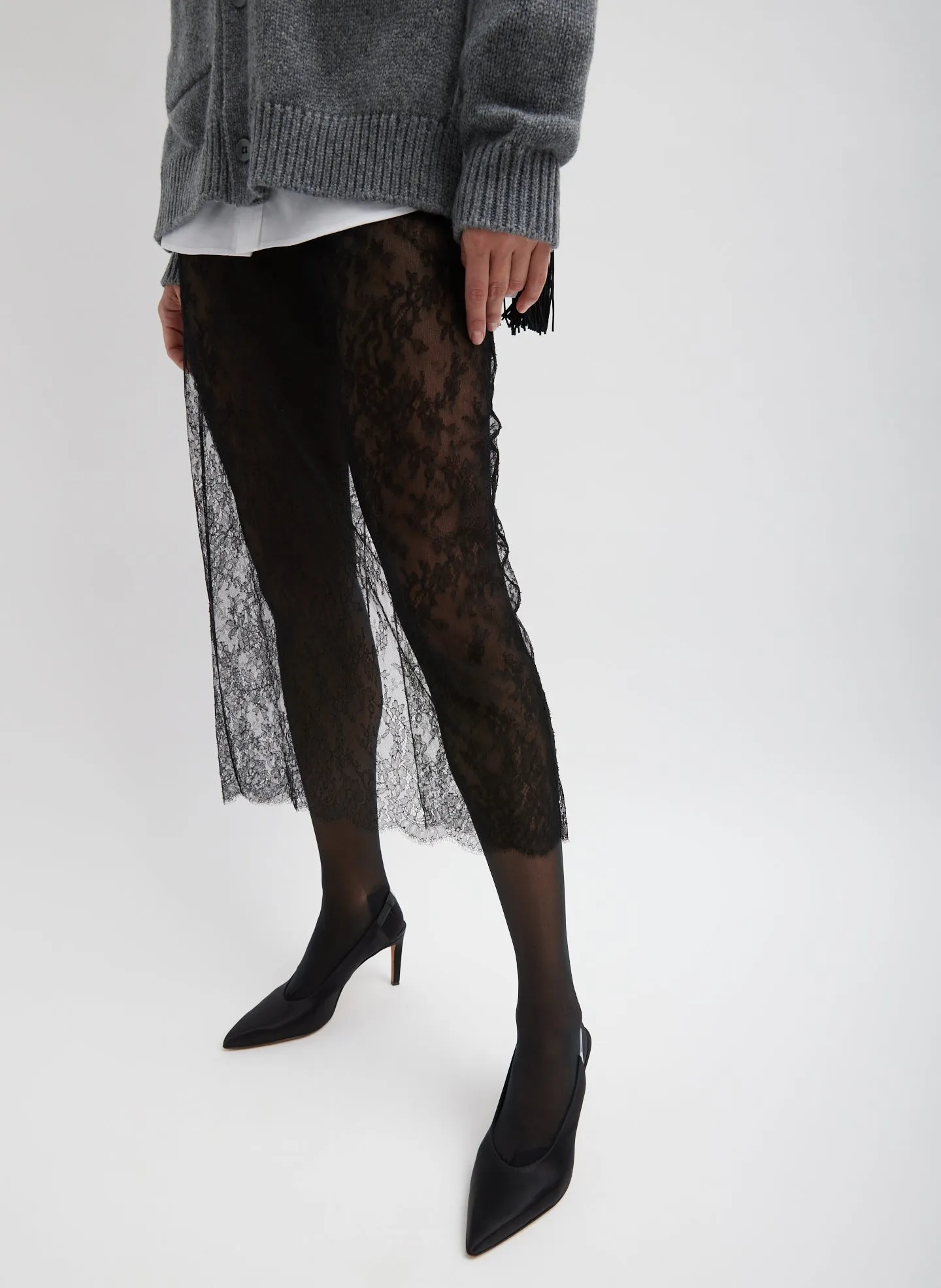 Chantilly Lace Slip Skirt