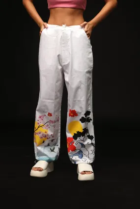 Cherry Blossom Parachute Pants