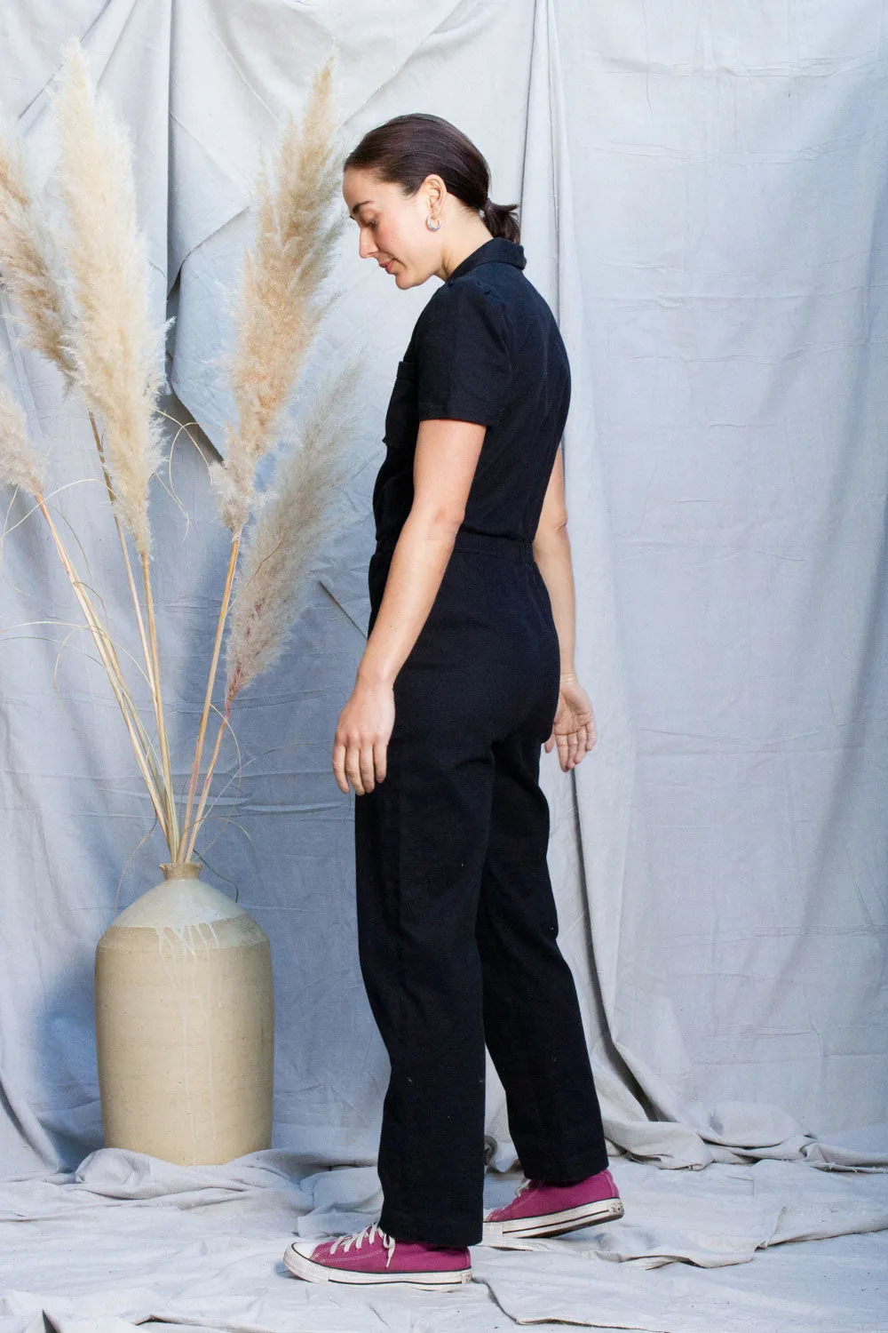 Coal Twill Worker Jumpsuit