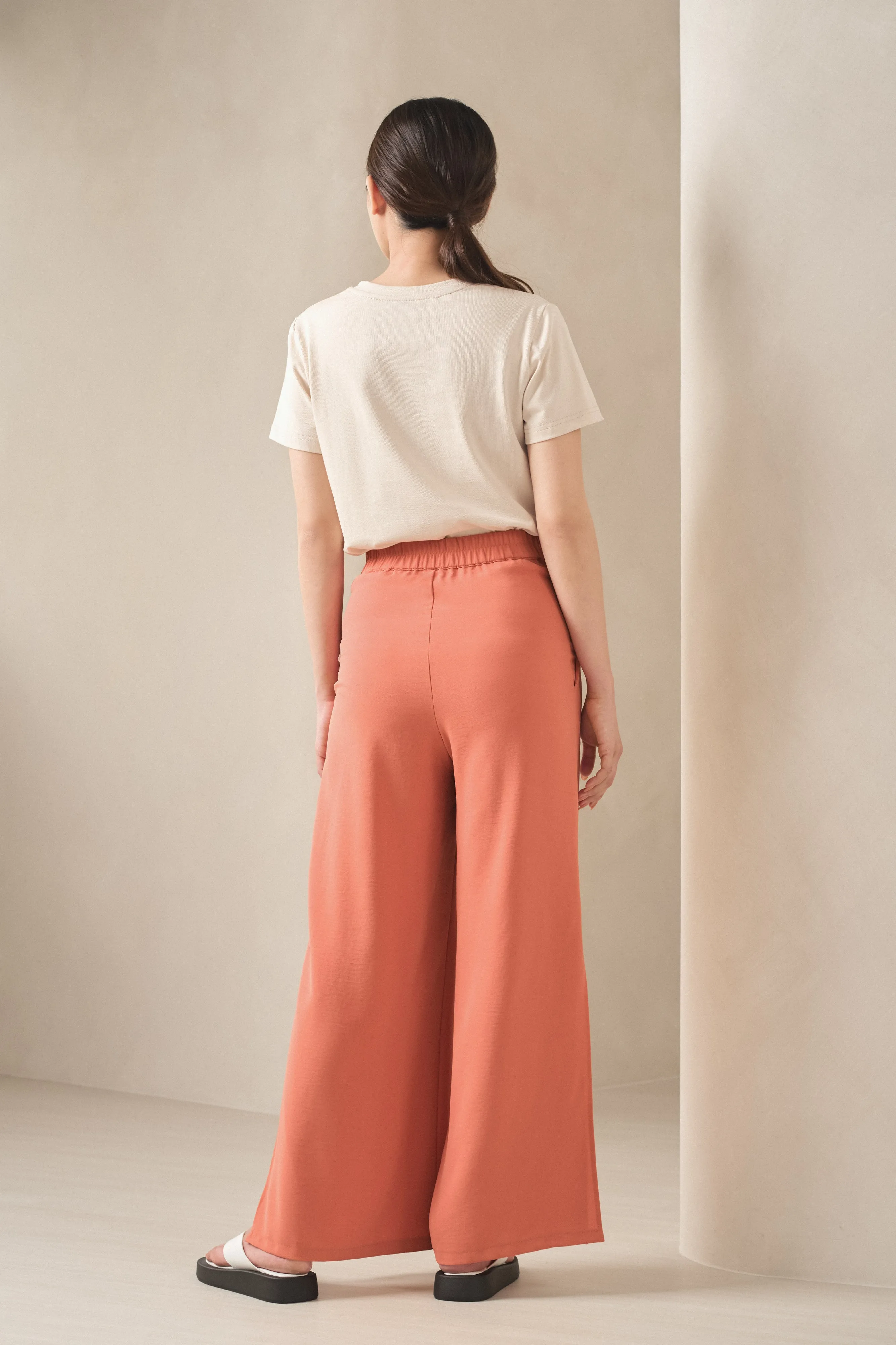 Colette High Waisted Pants in Orange