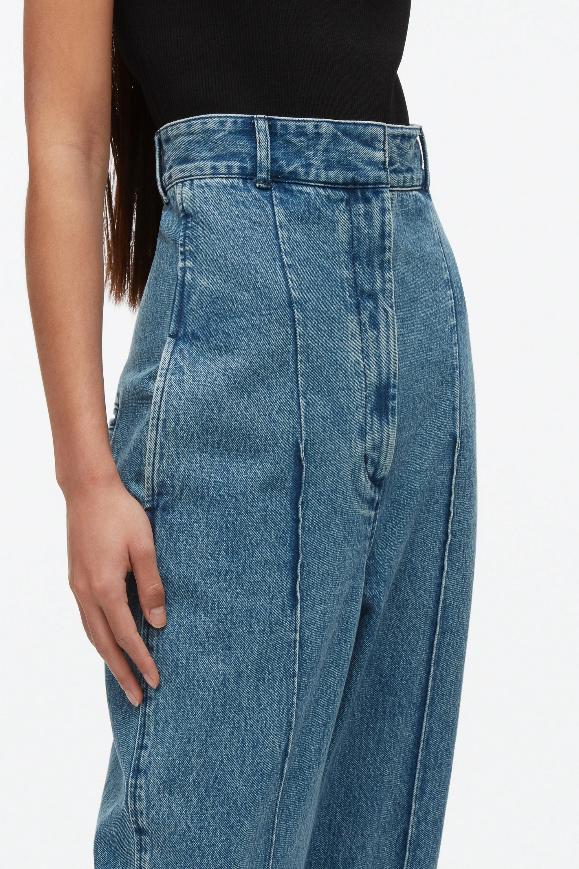 Denim Extreme High Waisted Trouser