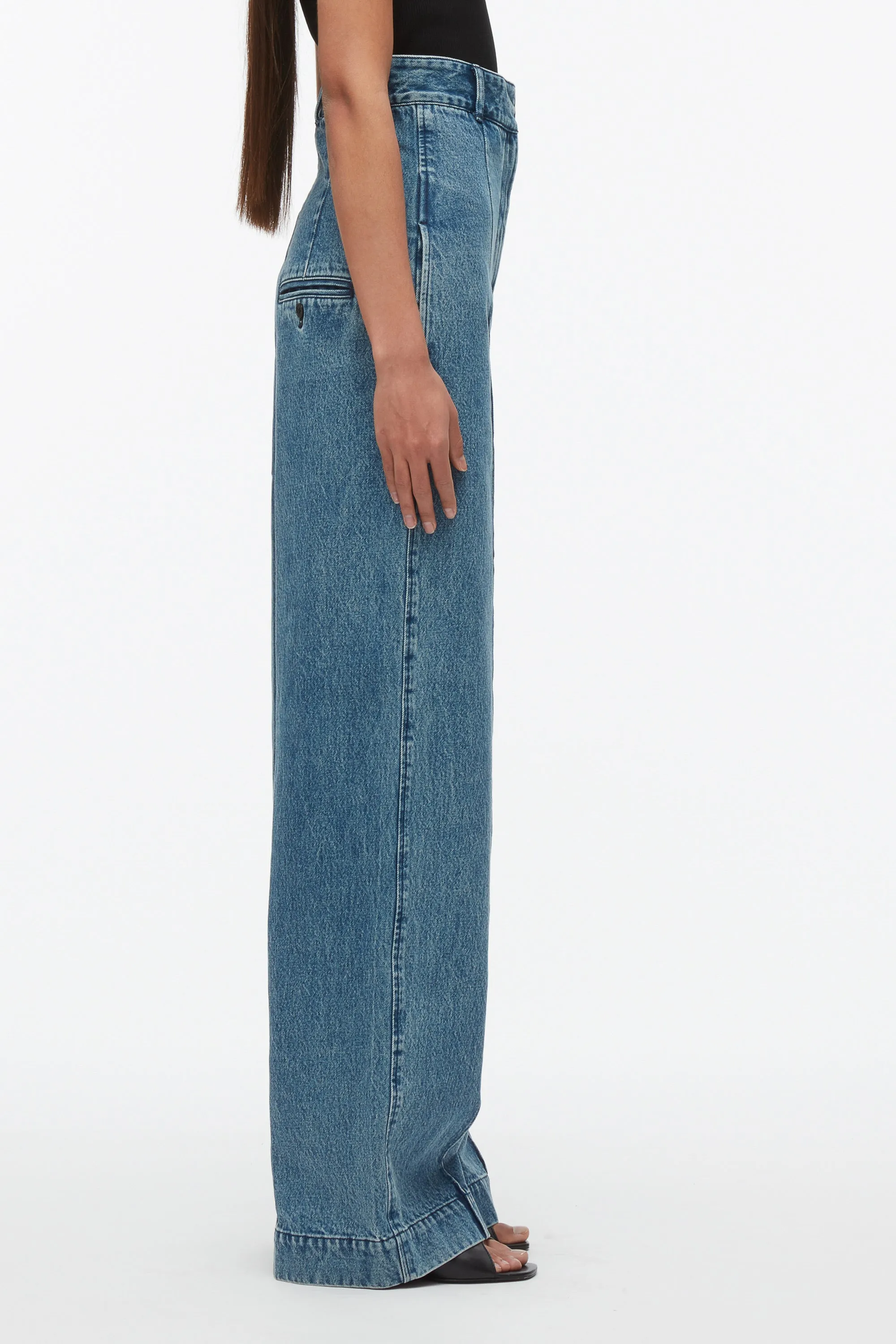 Denim Extreme High Waisted Trouser