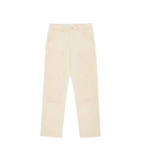 DIAMONDS & DOLLARS PAINTER PANTS - BEIGE