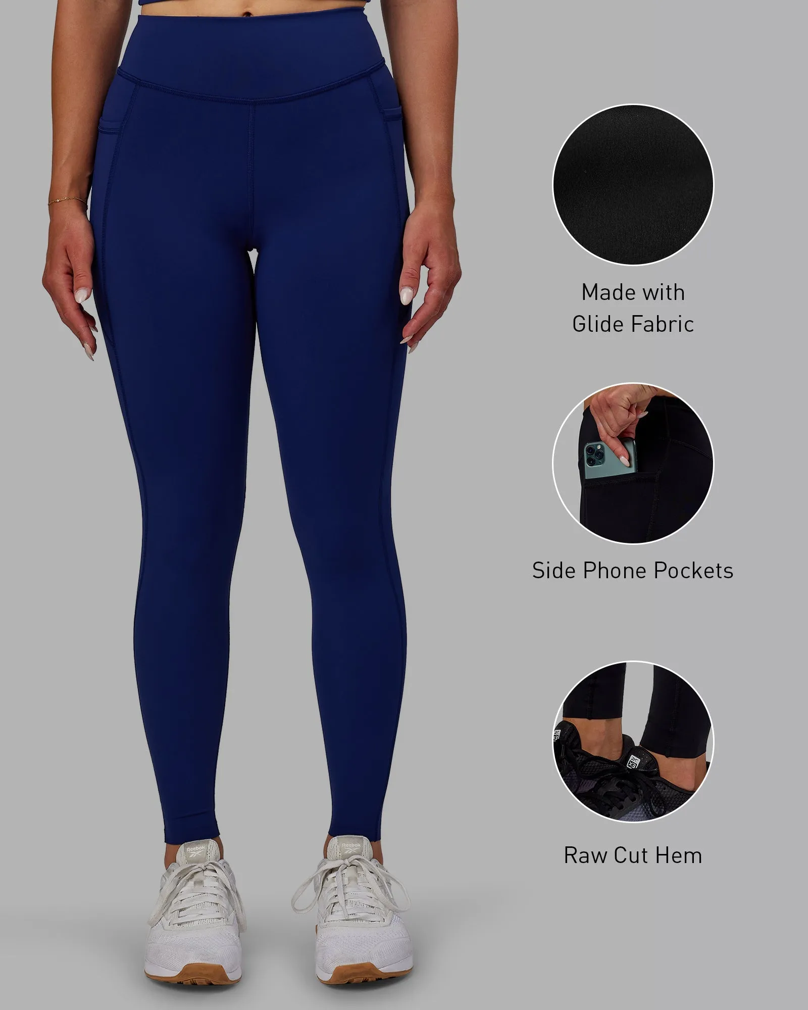 Elite Full Length Leggings - Midnight Blue