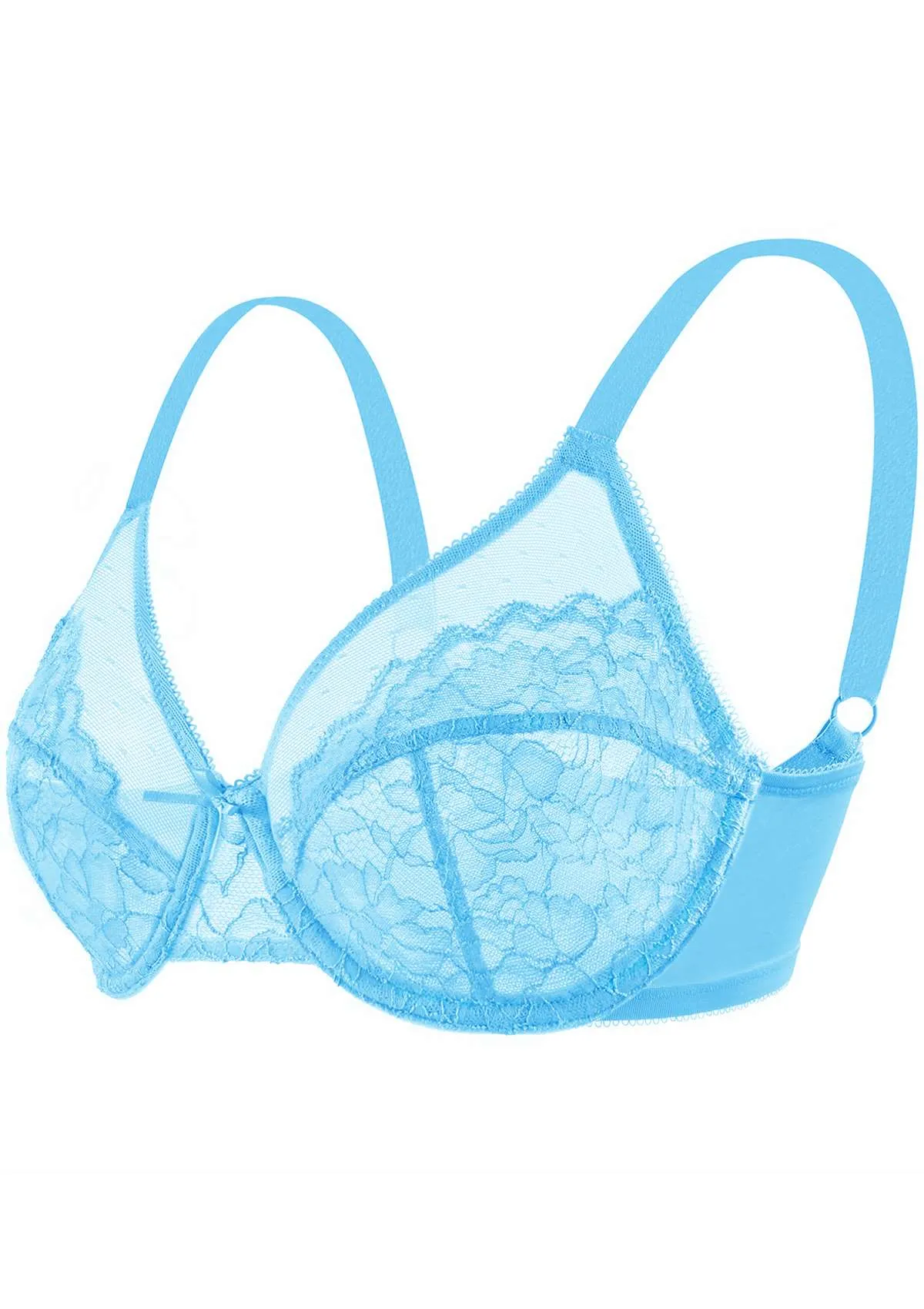 Enchante Capri Blue Lace Underwire Bra