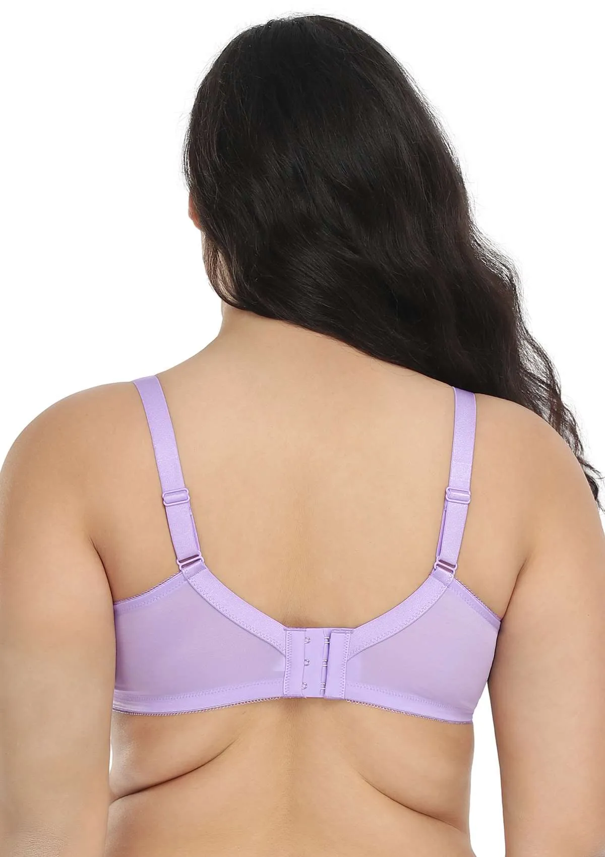 Enchante Purple Unlined Lace Underwire Bra Set