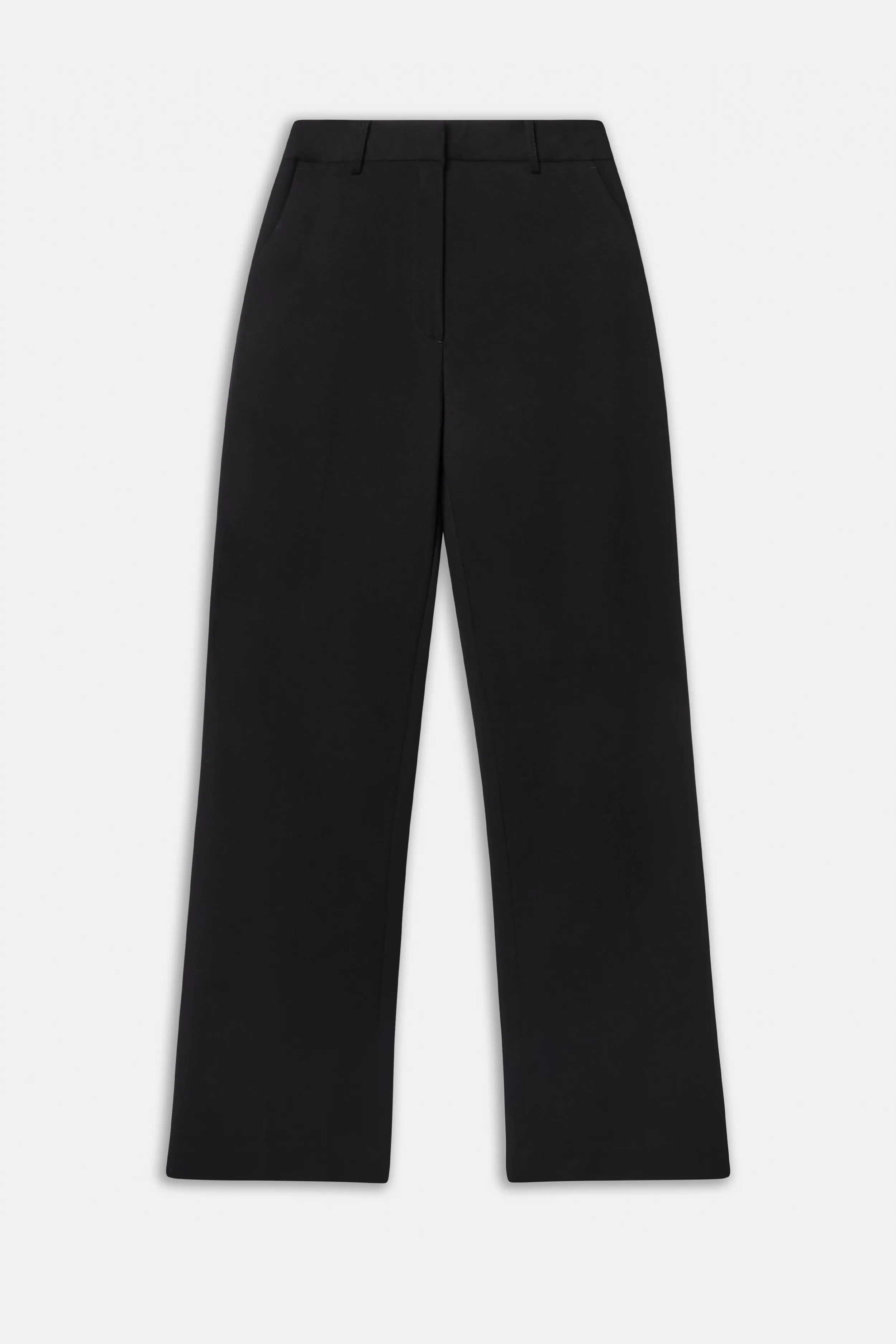 Formal Straight Leg Trousers - Black