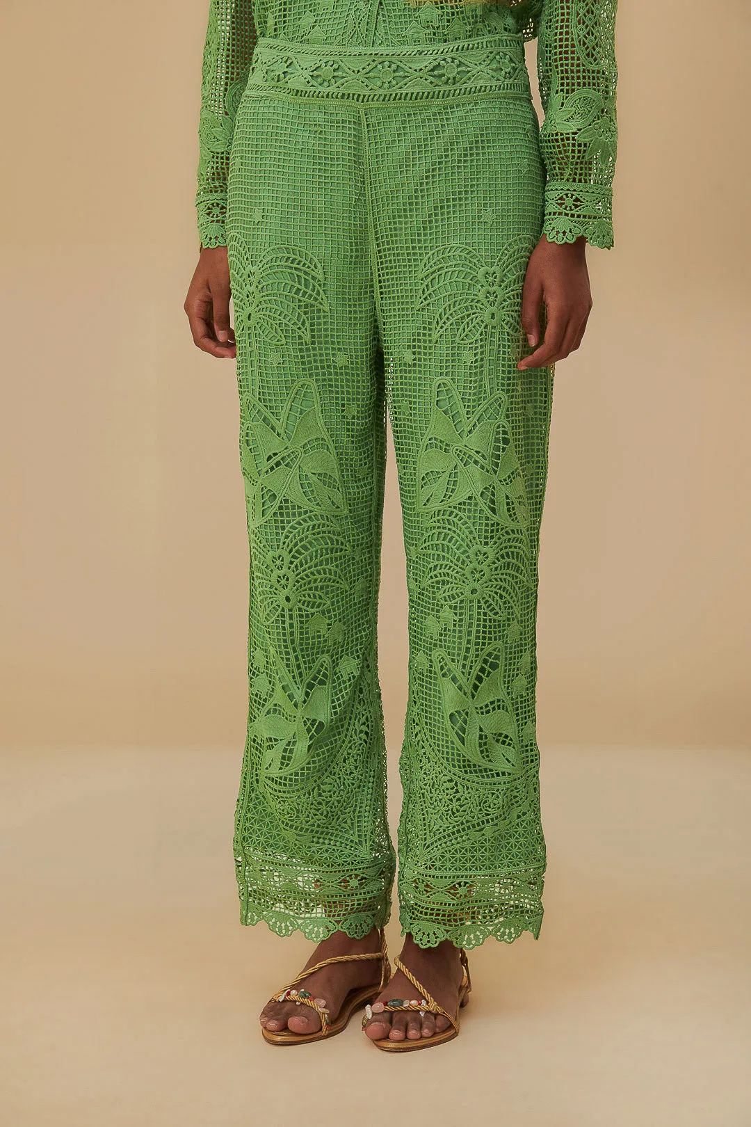 Green Guipire Pants