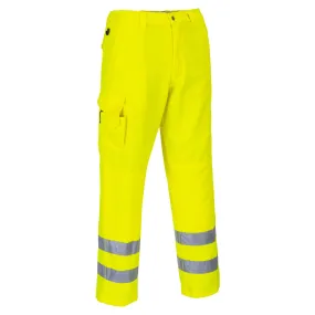 Hi-Vis Poly Cargo Trousers - Yellow