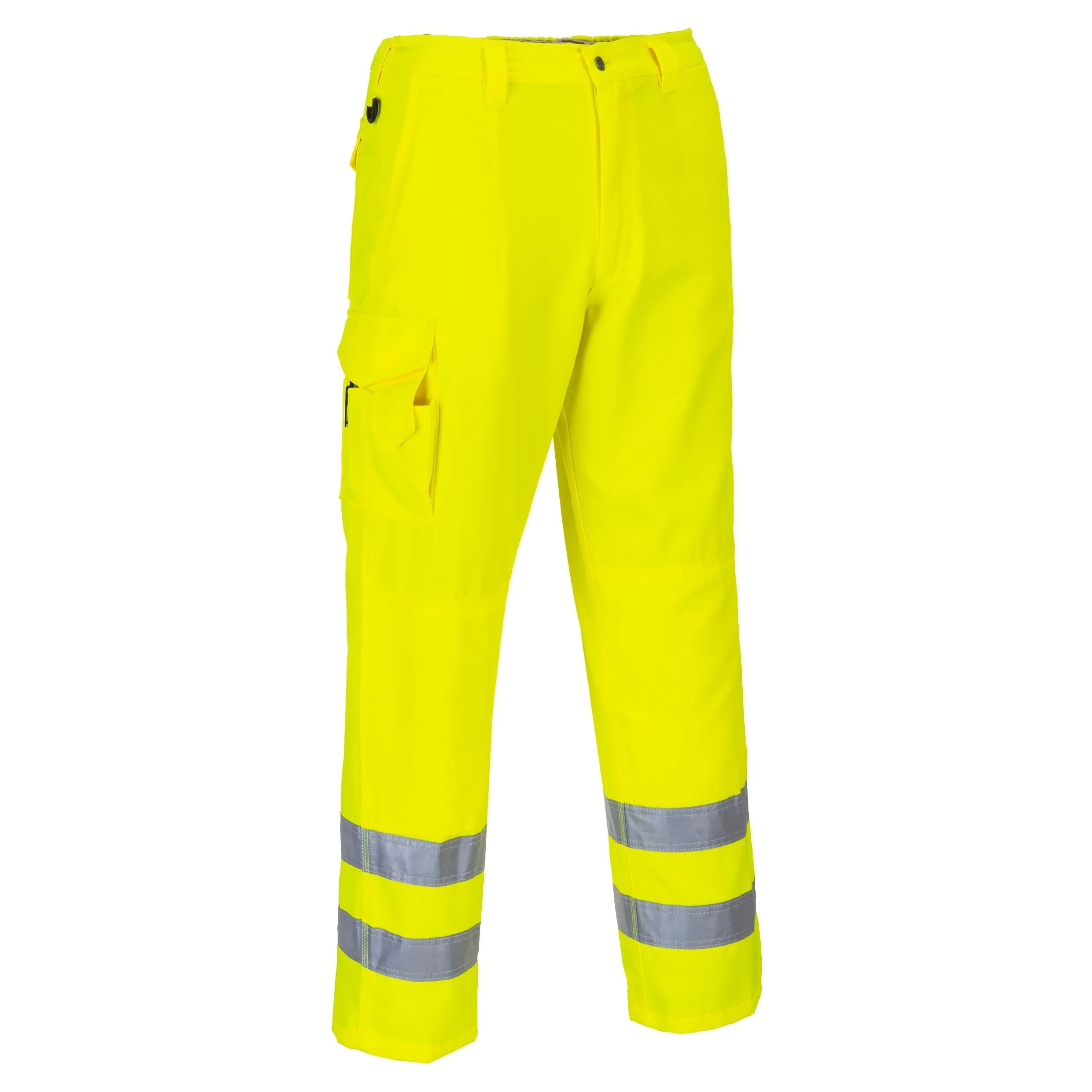 Hi-Vis Poly Cargo Trousers - Yellow