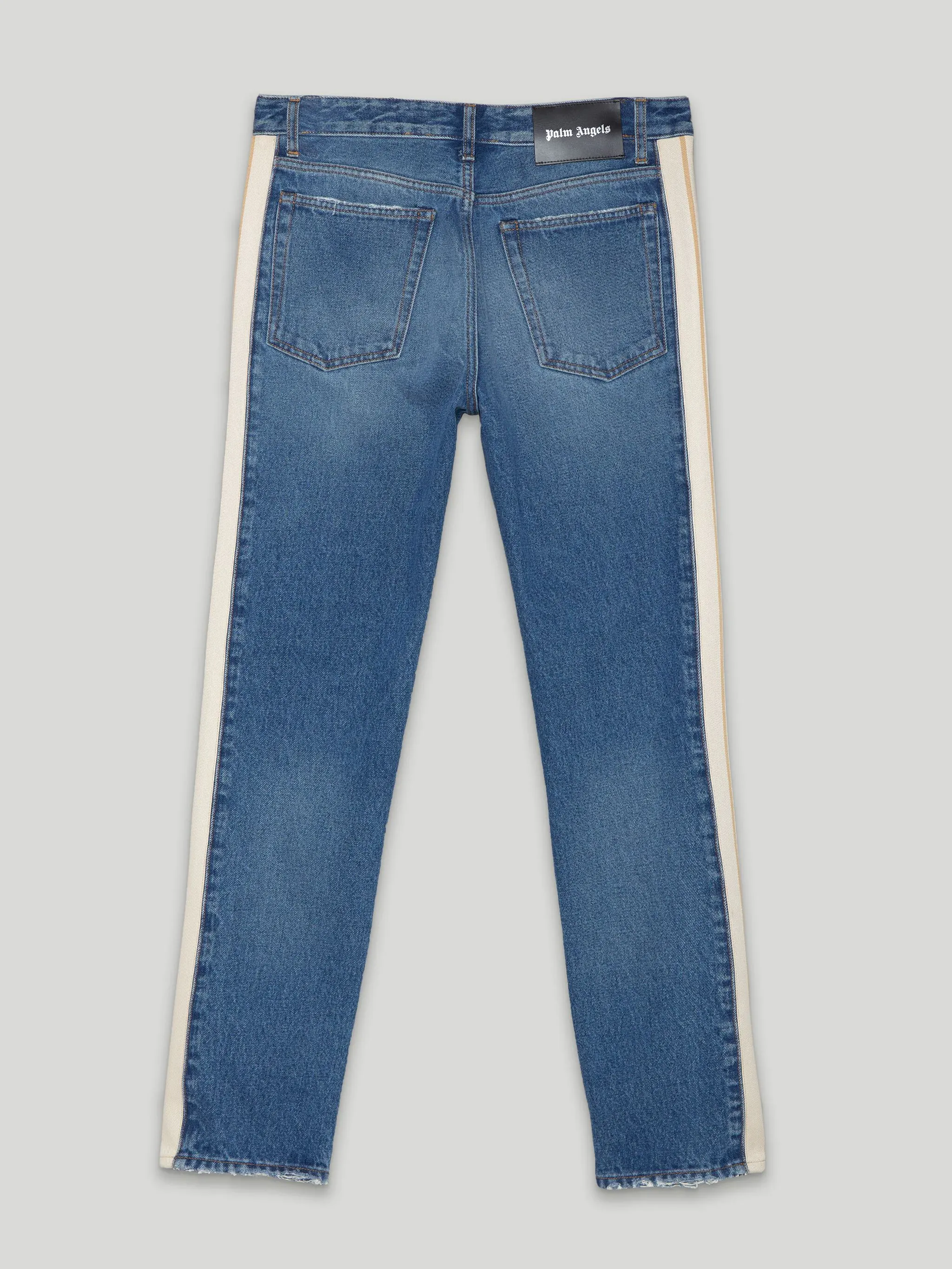 INDIGO TRACK DENIM PANTS