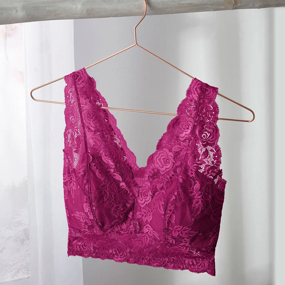 Lace Overlay Bra