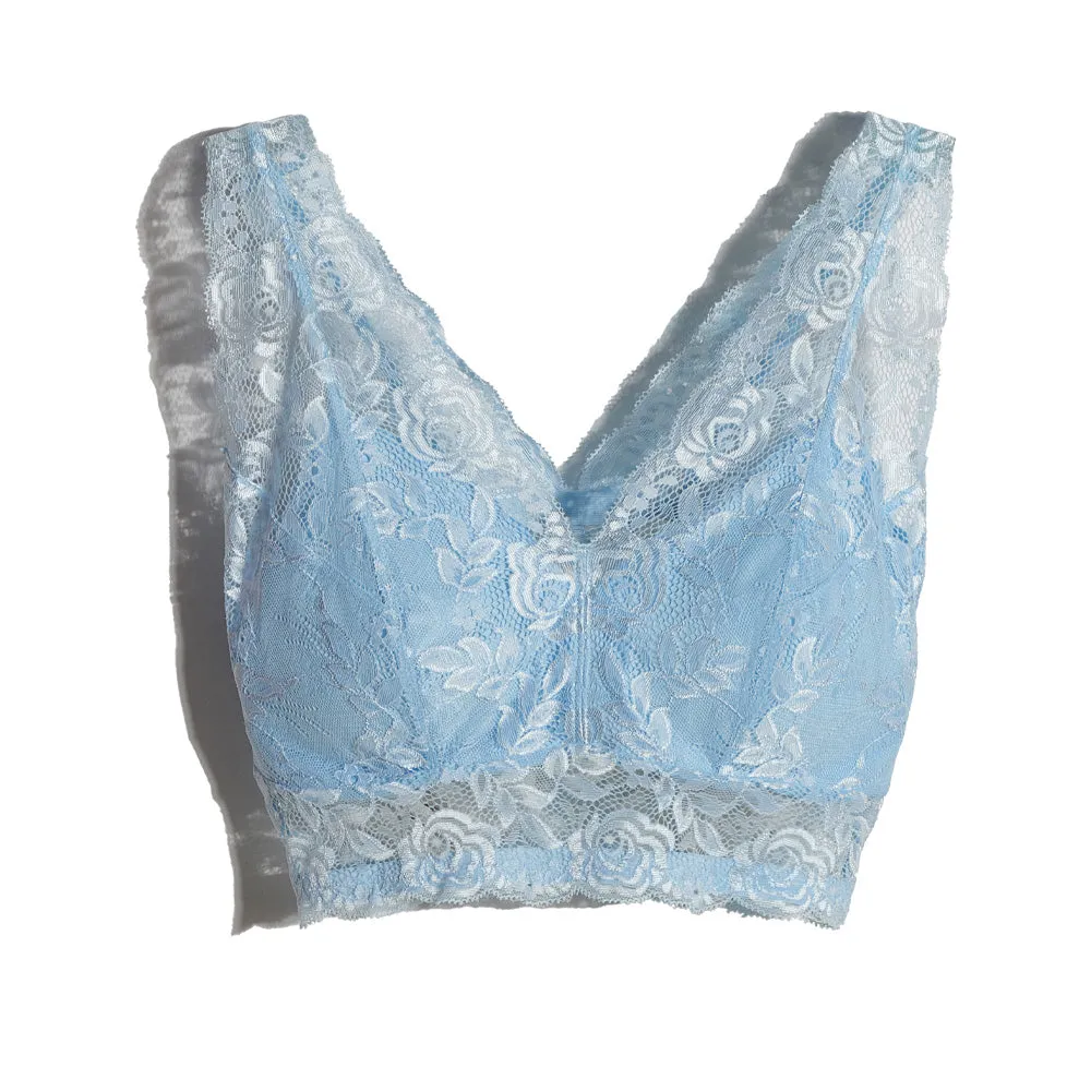 Lace Overlay Two-Tone Bra