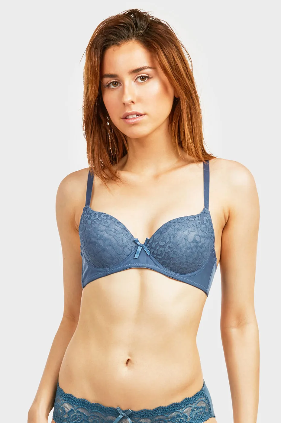 MAMIA LADIES FULL CUP LACE BRA (BR4344L)