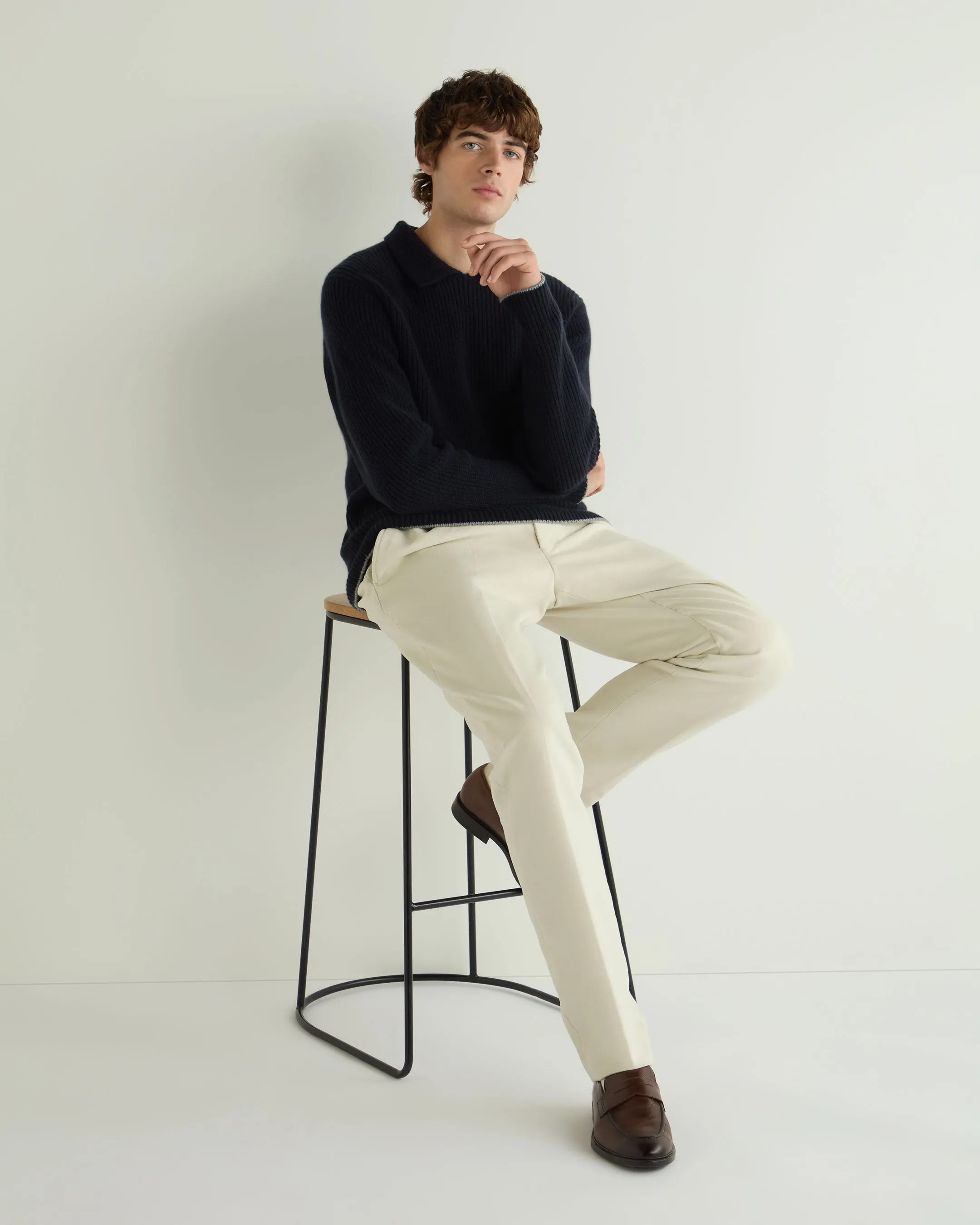 Men's Atrani Moleskin Trousers Off White