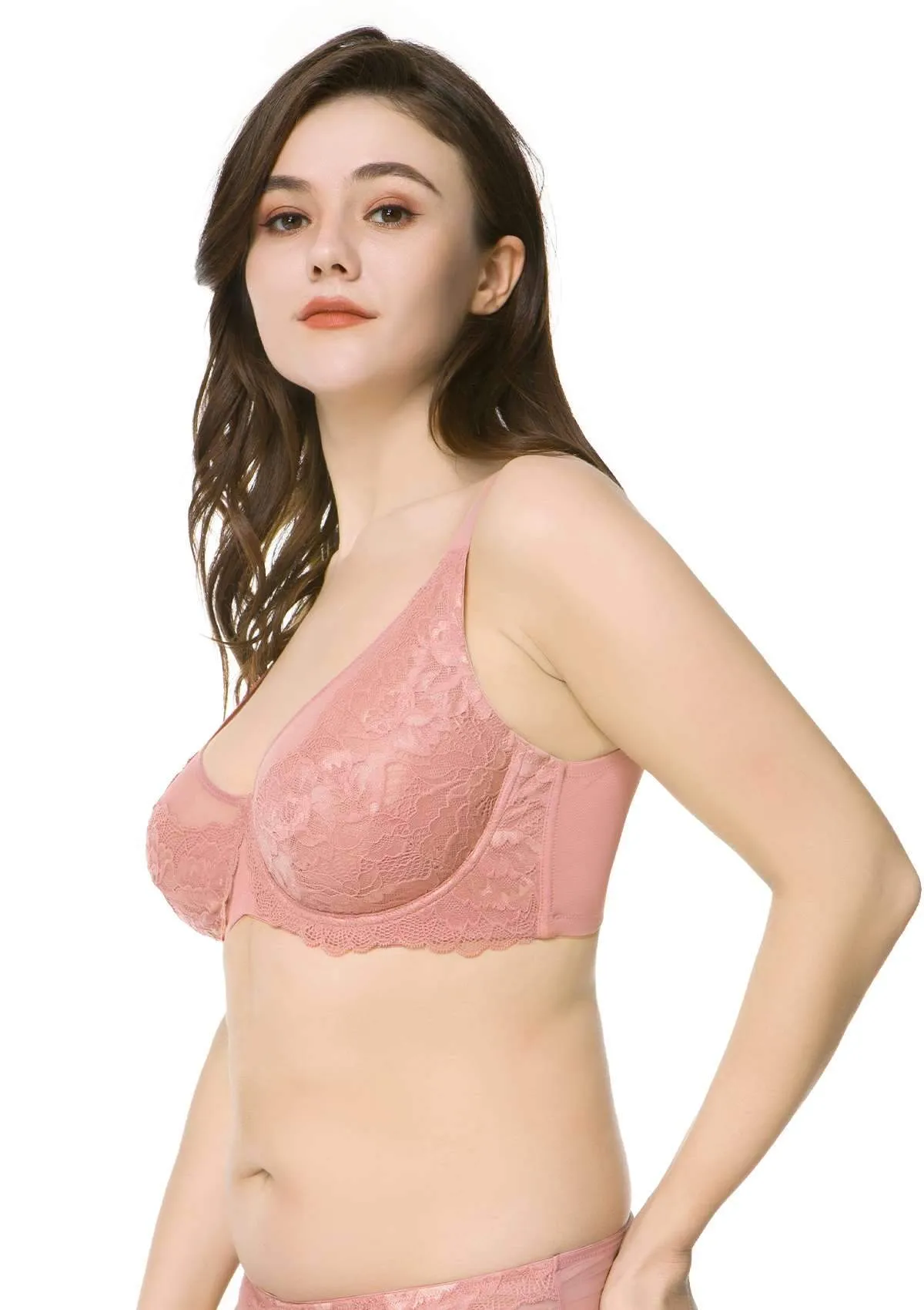 Paeonia Lace Underwire Bra Bundle