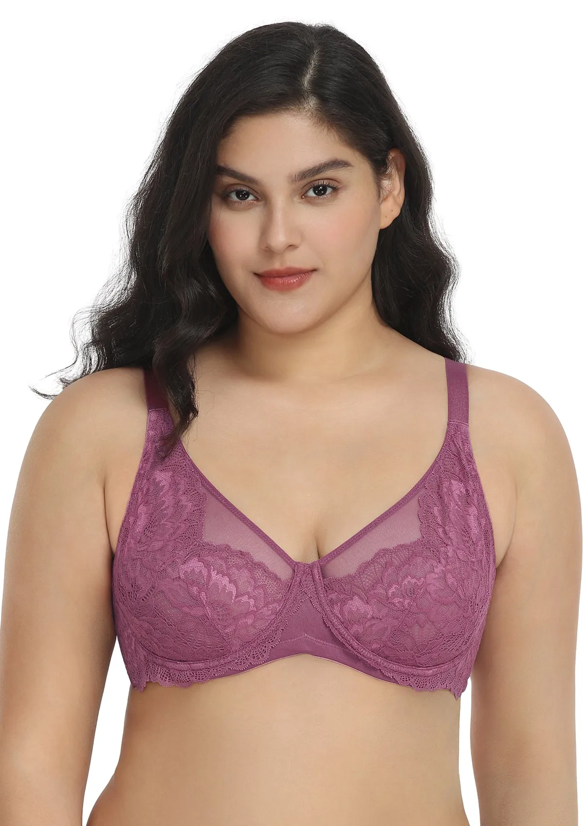 Paeonia Lace Underwire Bra Bundle