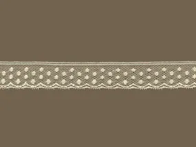 Polka Dot Edge Lace, ivory - 3/4"(2cm)