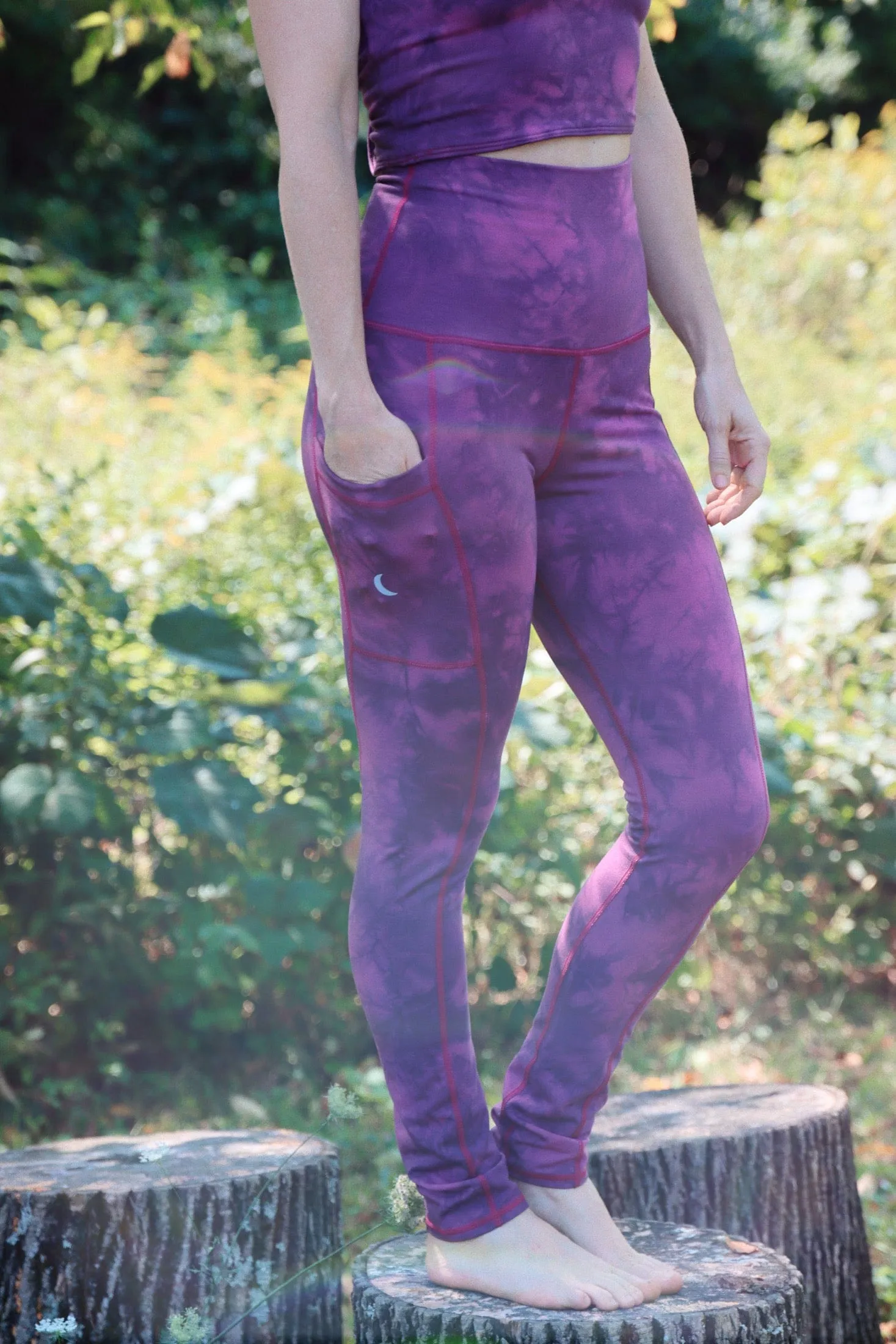 Raw Amethyst Leggings