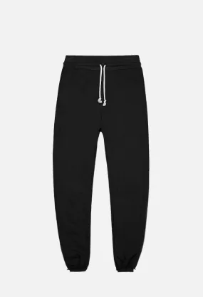 Raw Edge Sweatpants / Black