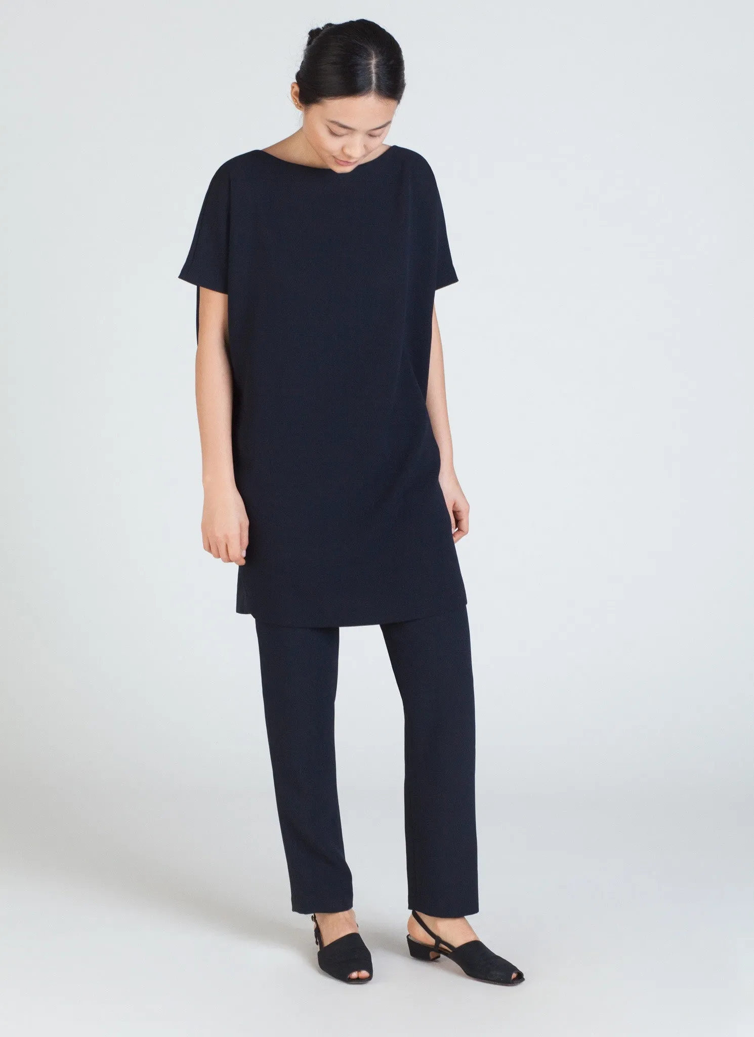 Sam High-Waisted Pocket Pant - Black Blue