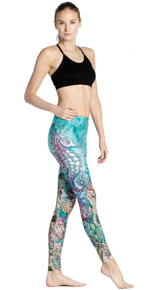 Seahorses - Full Length Triathlon Leggings