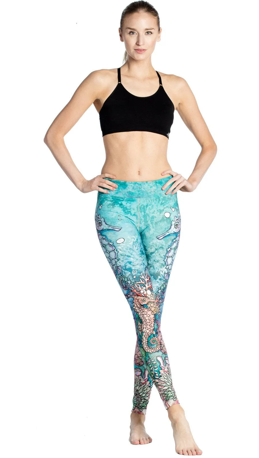 Seahorses - Full Length Triathlon Leggings