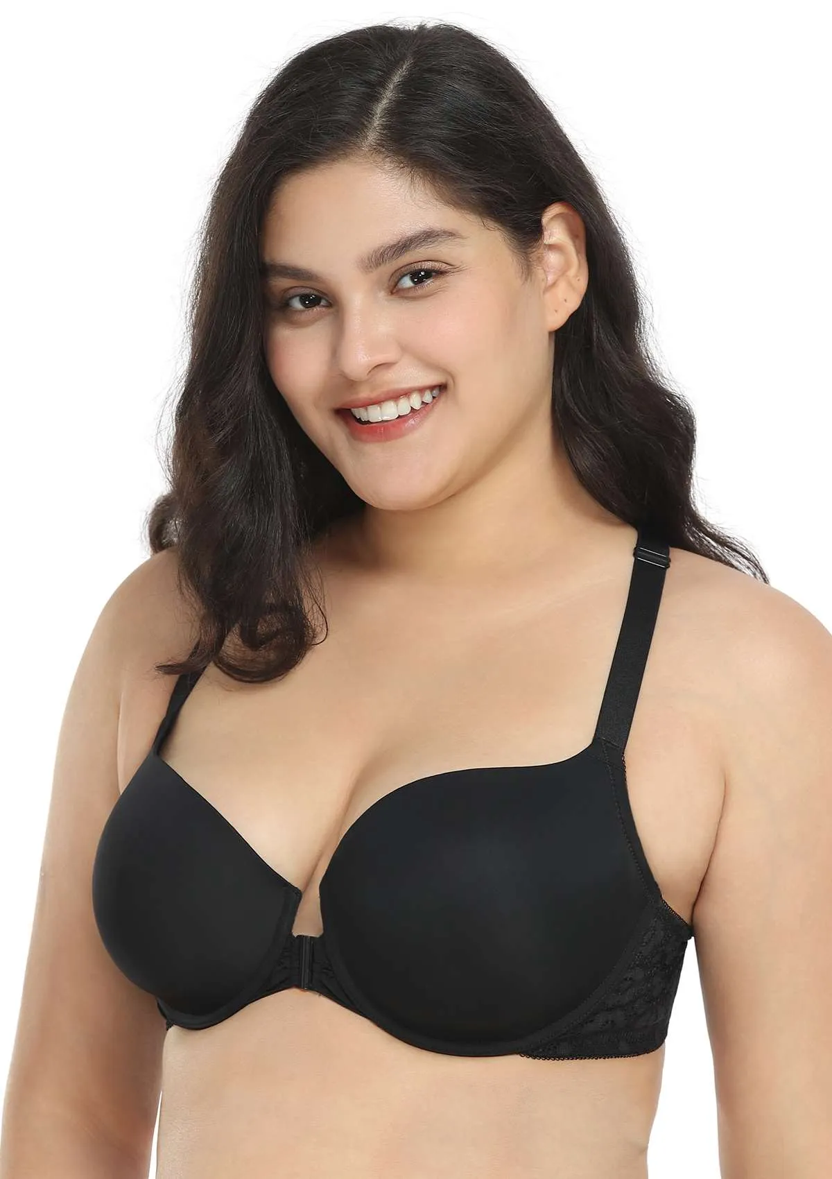 Serena Front-Close Lace-Back Underwire Bra