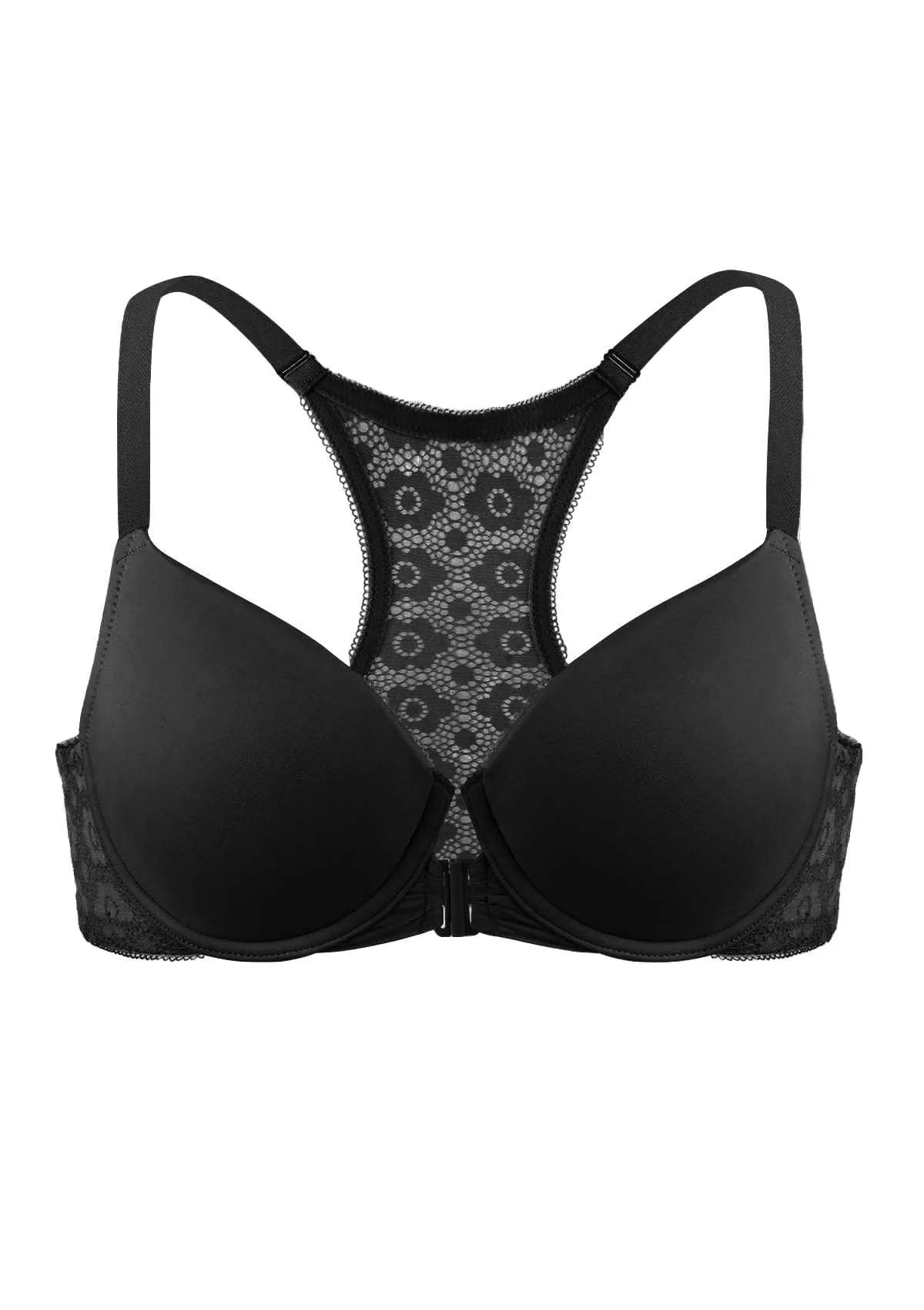 Serena Front-Close Lace-Back Underwire Bra