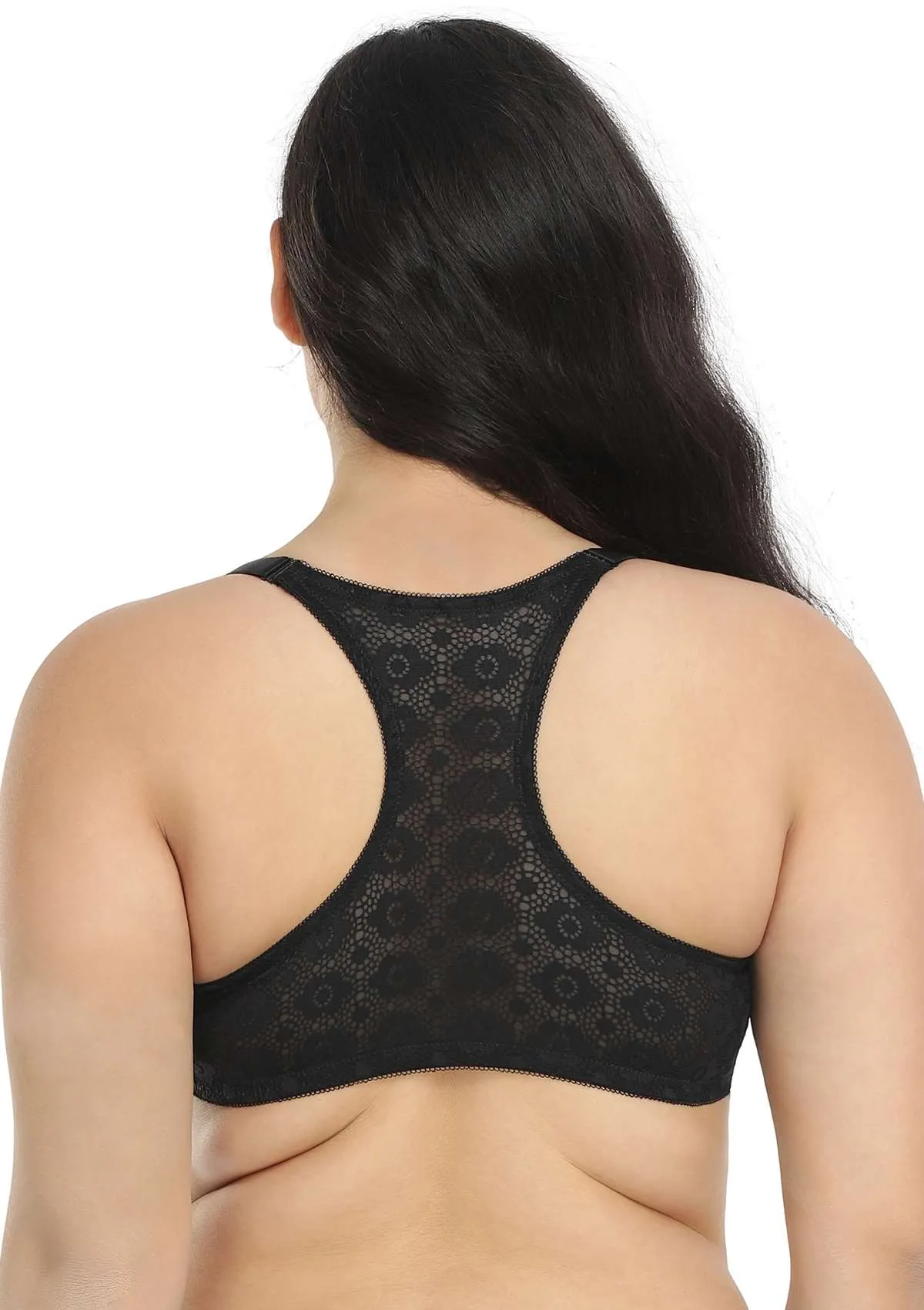 Serena Front-Close Lace-Back Underwire Bra