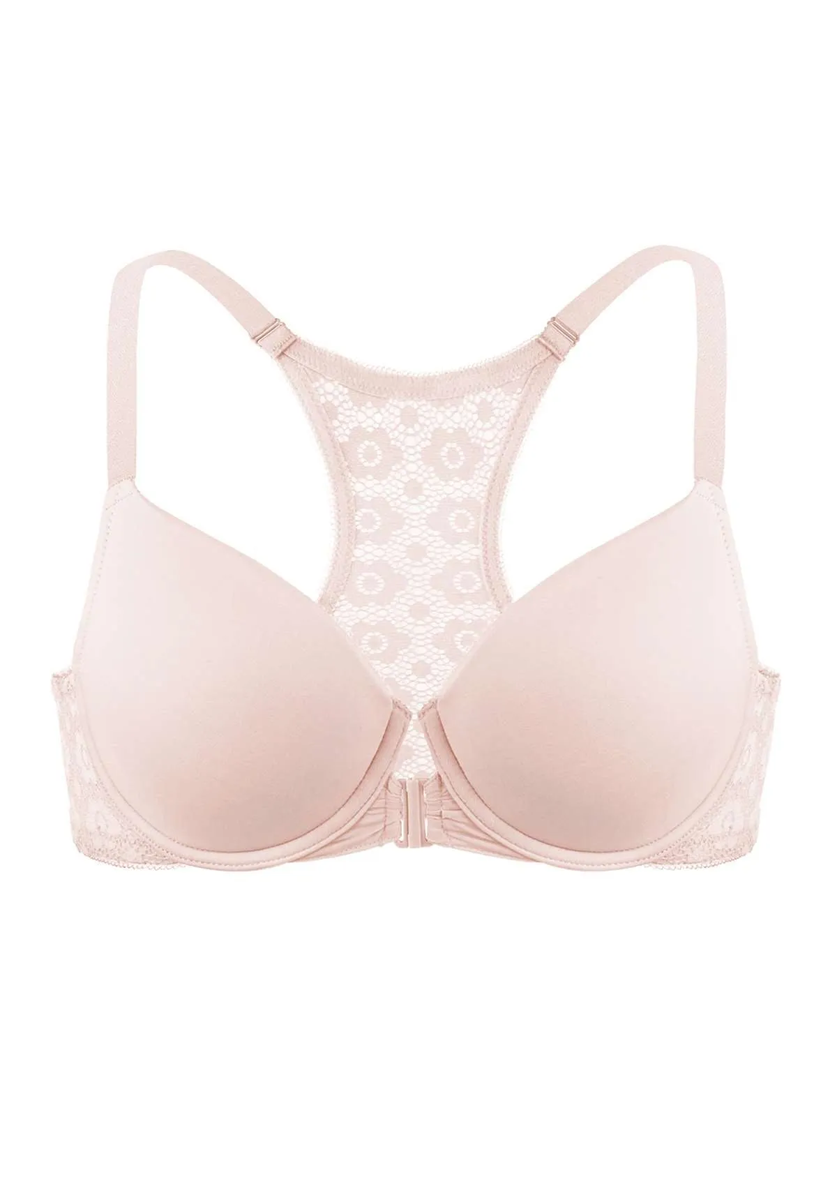 Serena Front-Close Lace-Back Underwire Bra