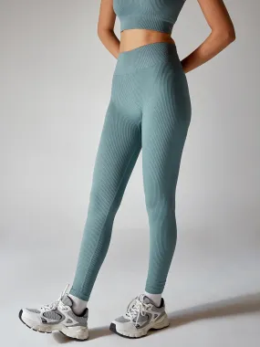 Slate Blue Seamless Cinched Leggings