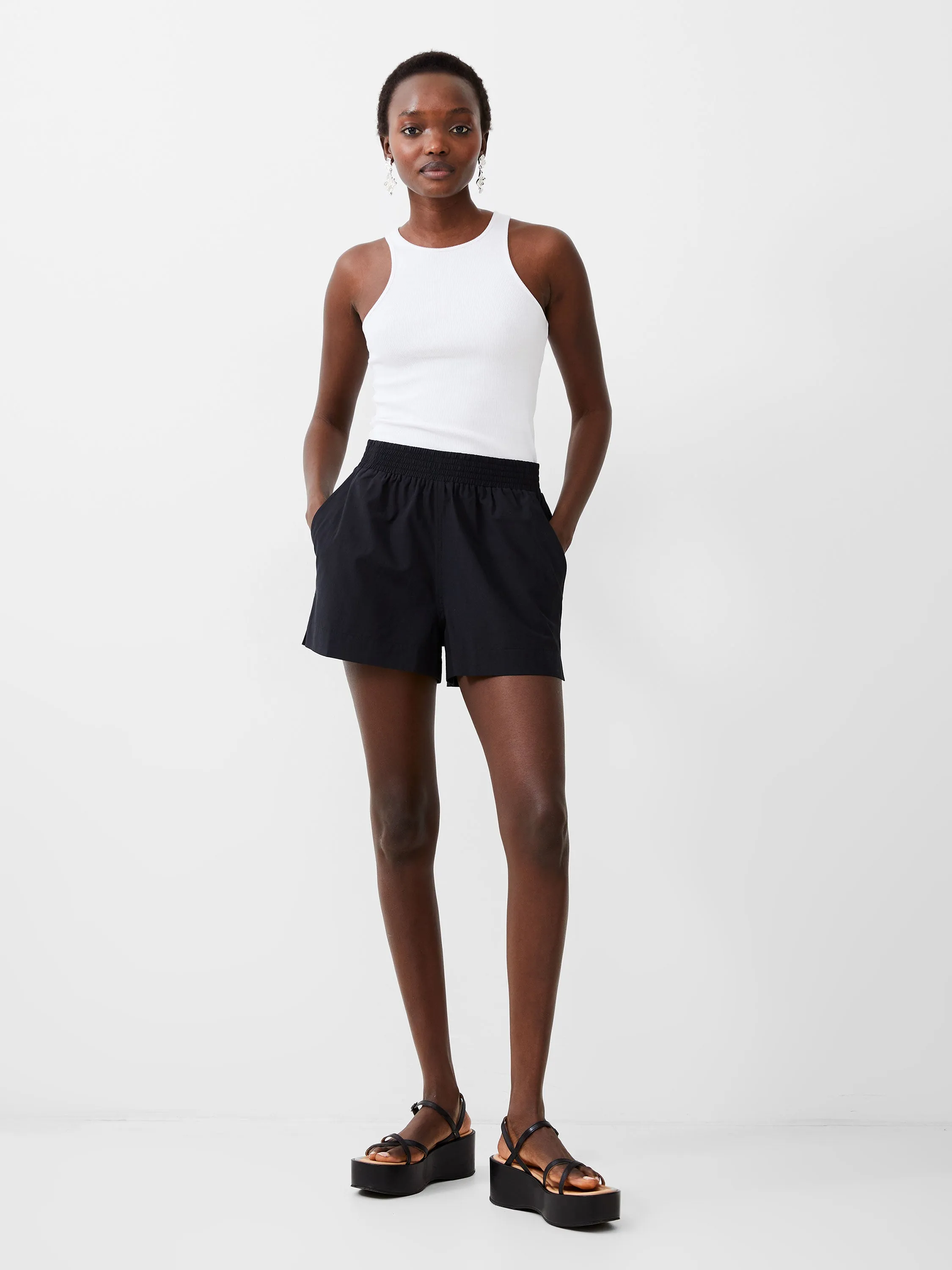 Solid Shirting Shorts