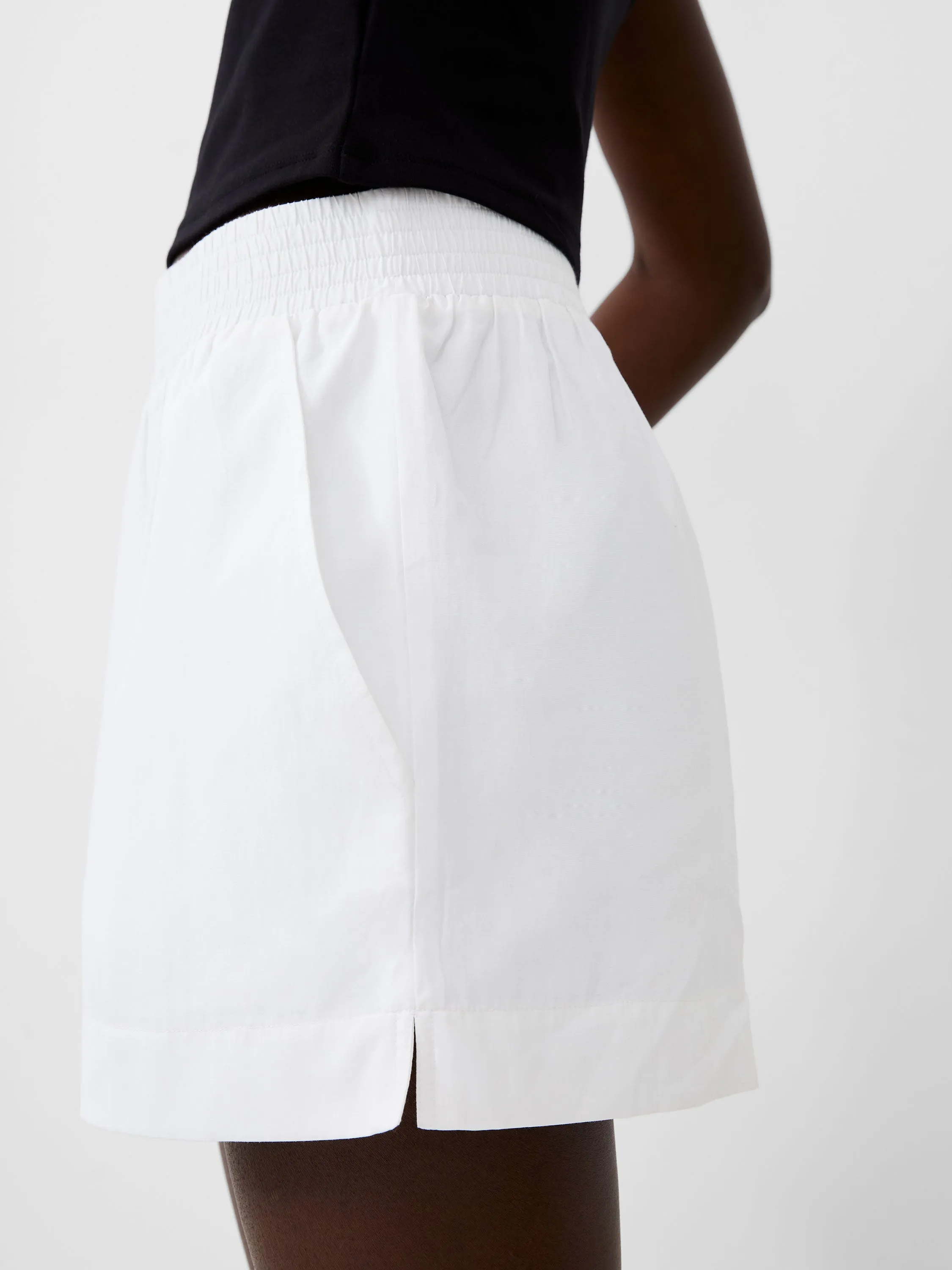 Solid Shirting Shorts