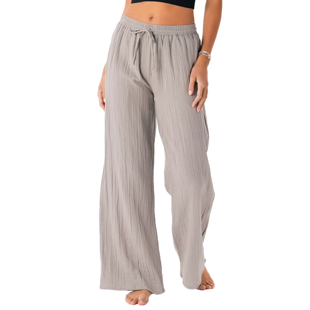 Stone Cotton Cabana Pants