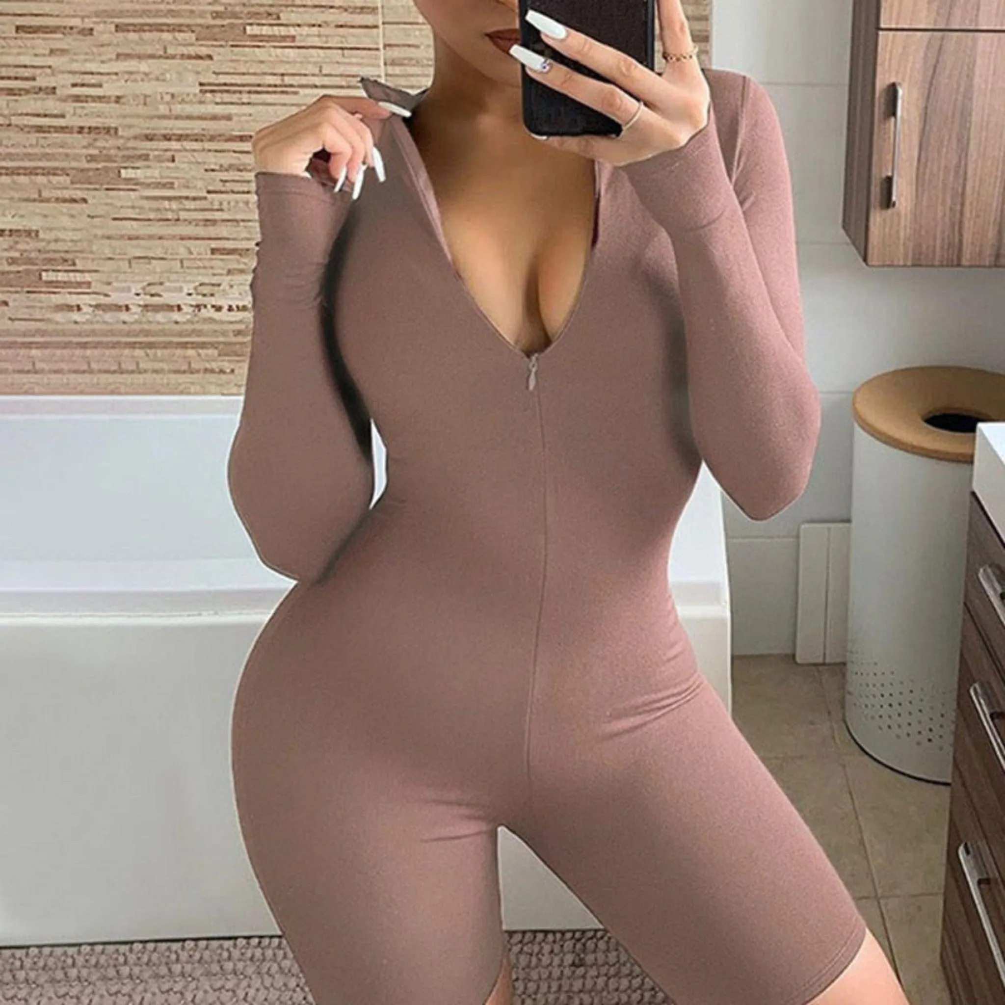 Streetwear Spring Bodycon Jumpsuit