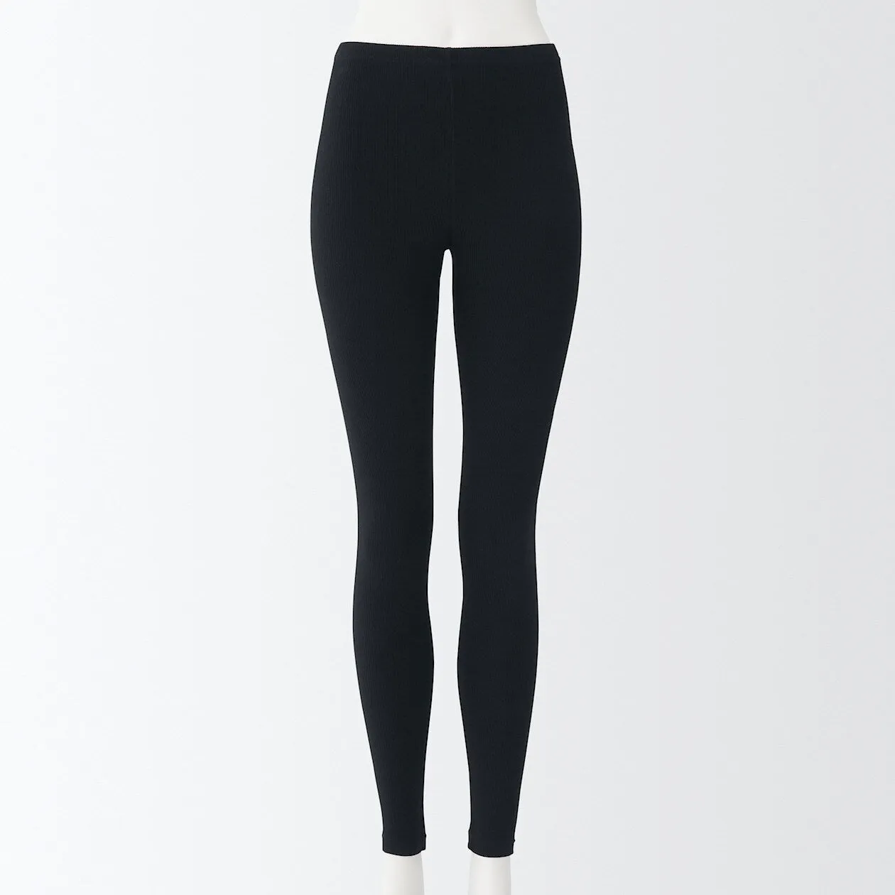 Stretch Ribbed Full Length Leggings