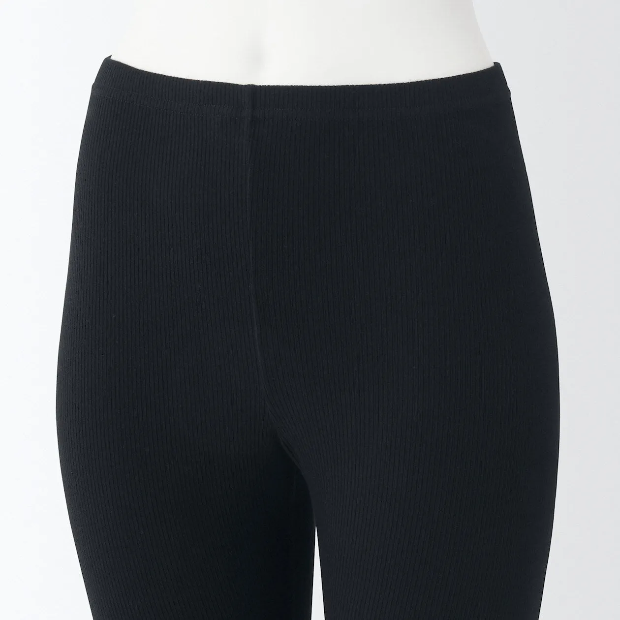 Stretch Ribbed Full Length Leggings