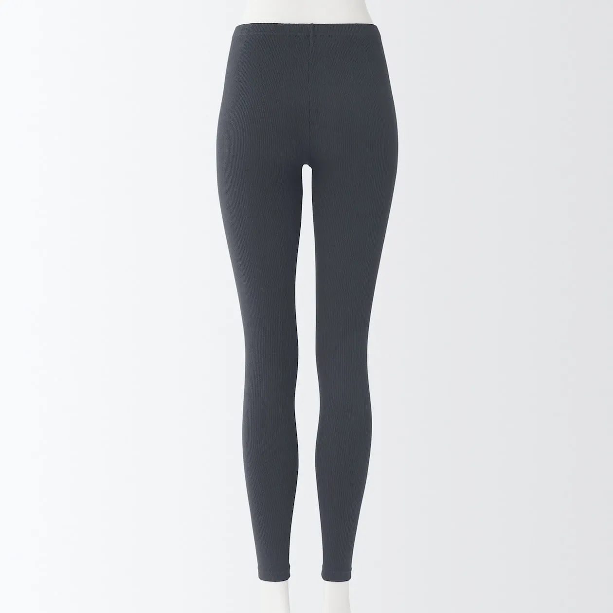 Stretch Ribbed Full Length Leggings