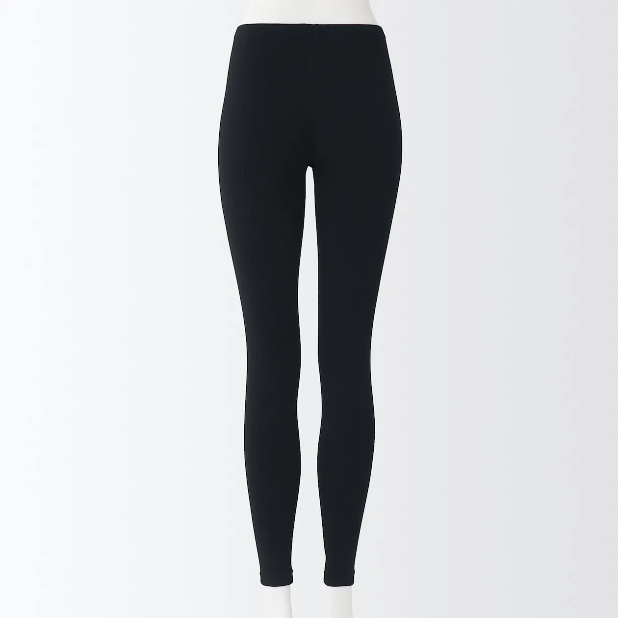 Stretch Ribbed Full Length Leggings