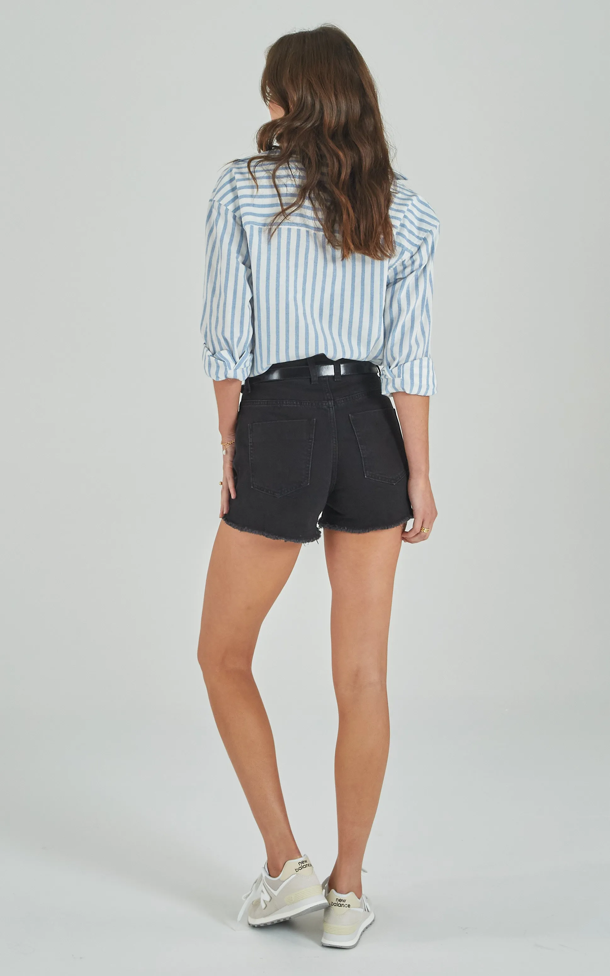 Tatiana High Waisted Black Shorts