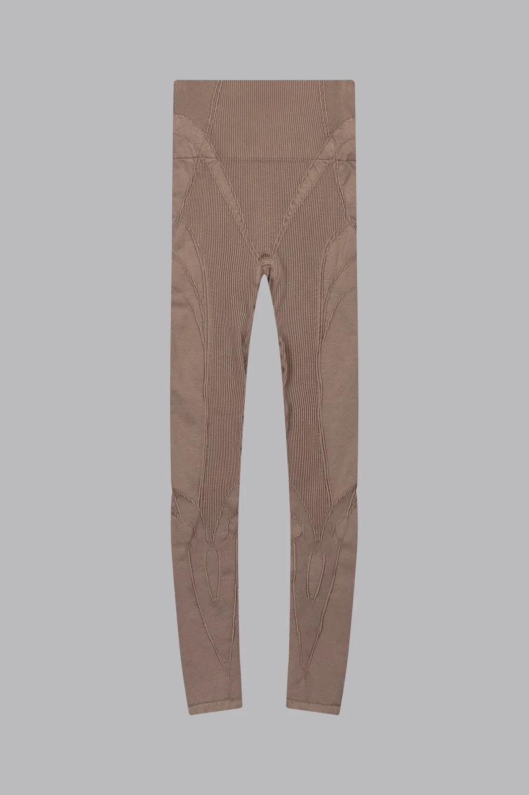 V_FADE SEAMLESS LEGGINGS - Tan Vintage